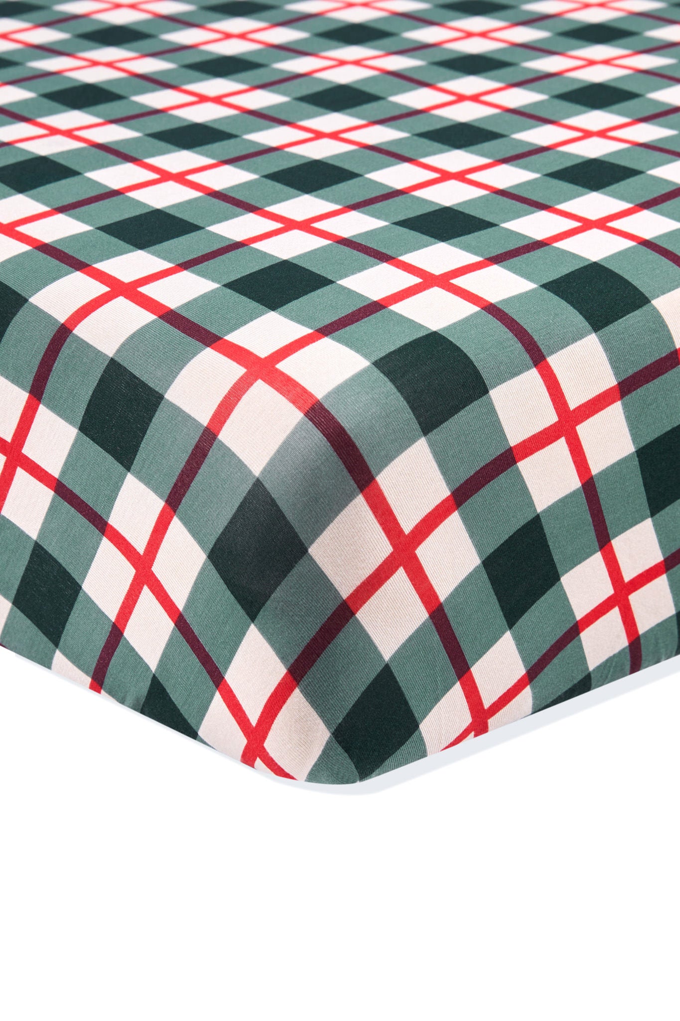 Crib Sheet in Holiday Plaid