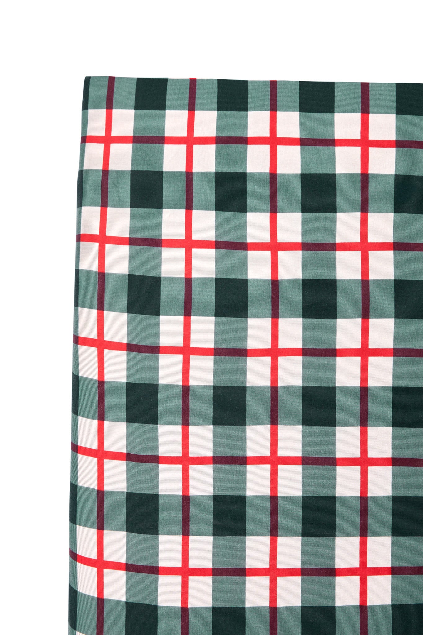 Crib Sheet in Holiday Plaid - Image 2