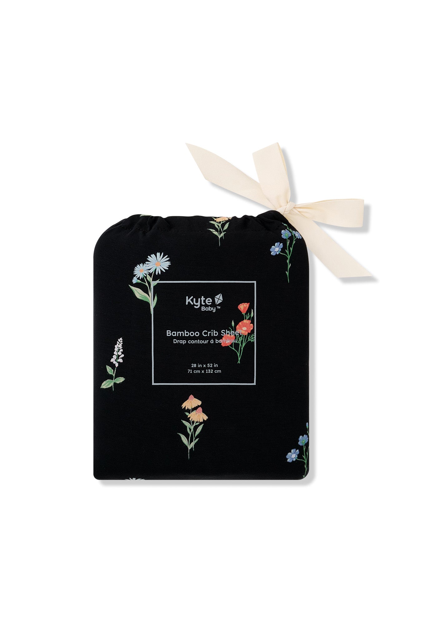 Crib Sheet in Midnight Wildflower - Image 4