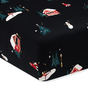 Crib Sheet in Winter Wonderland