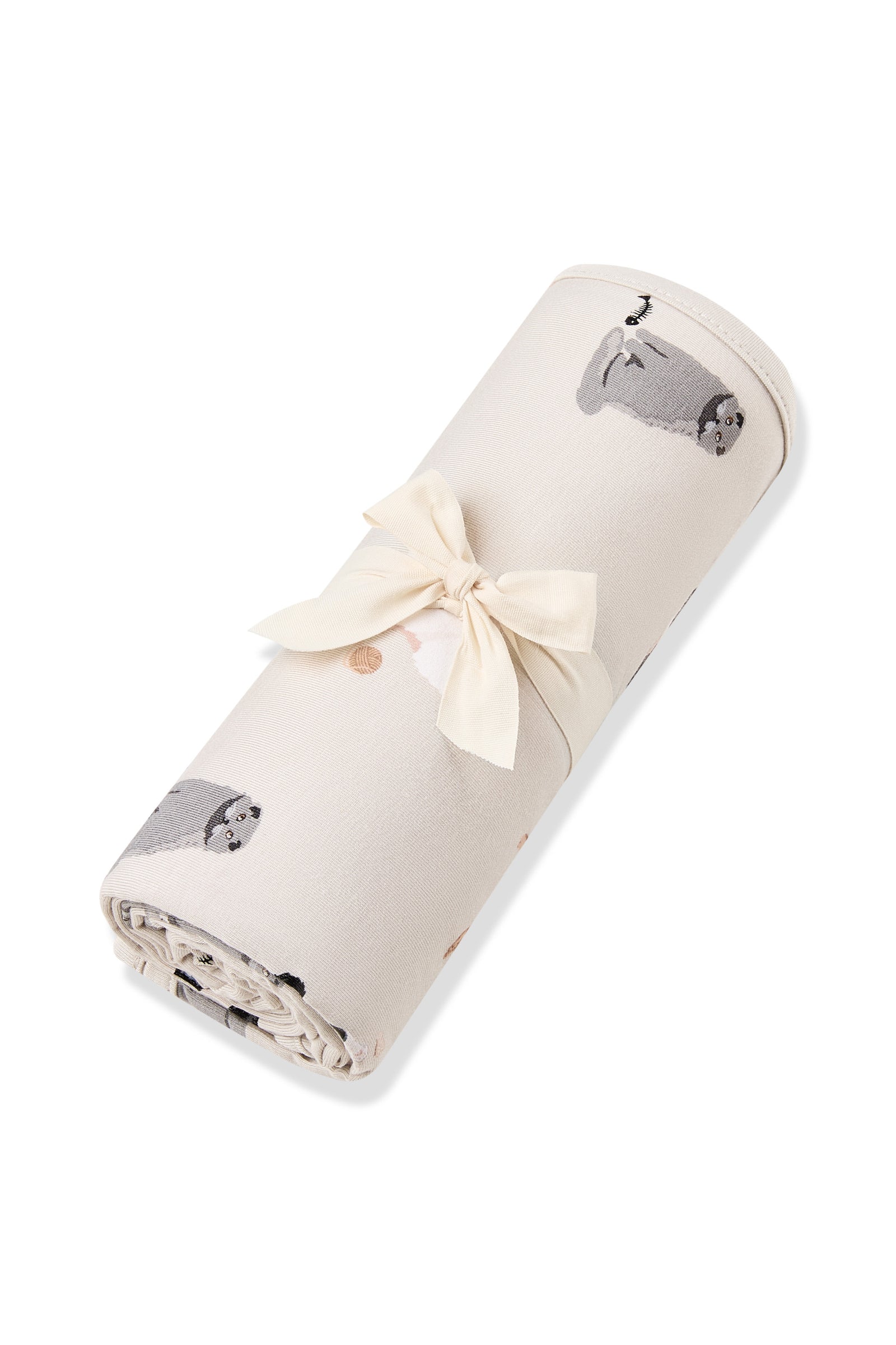 Swaddle Blanket in Fluffy Cat - Image 5