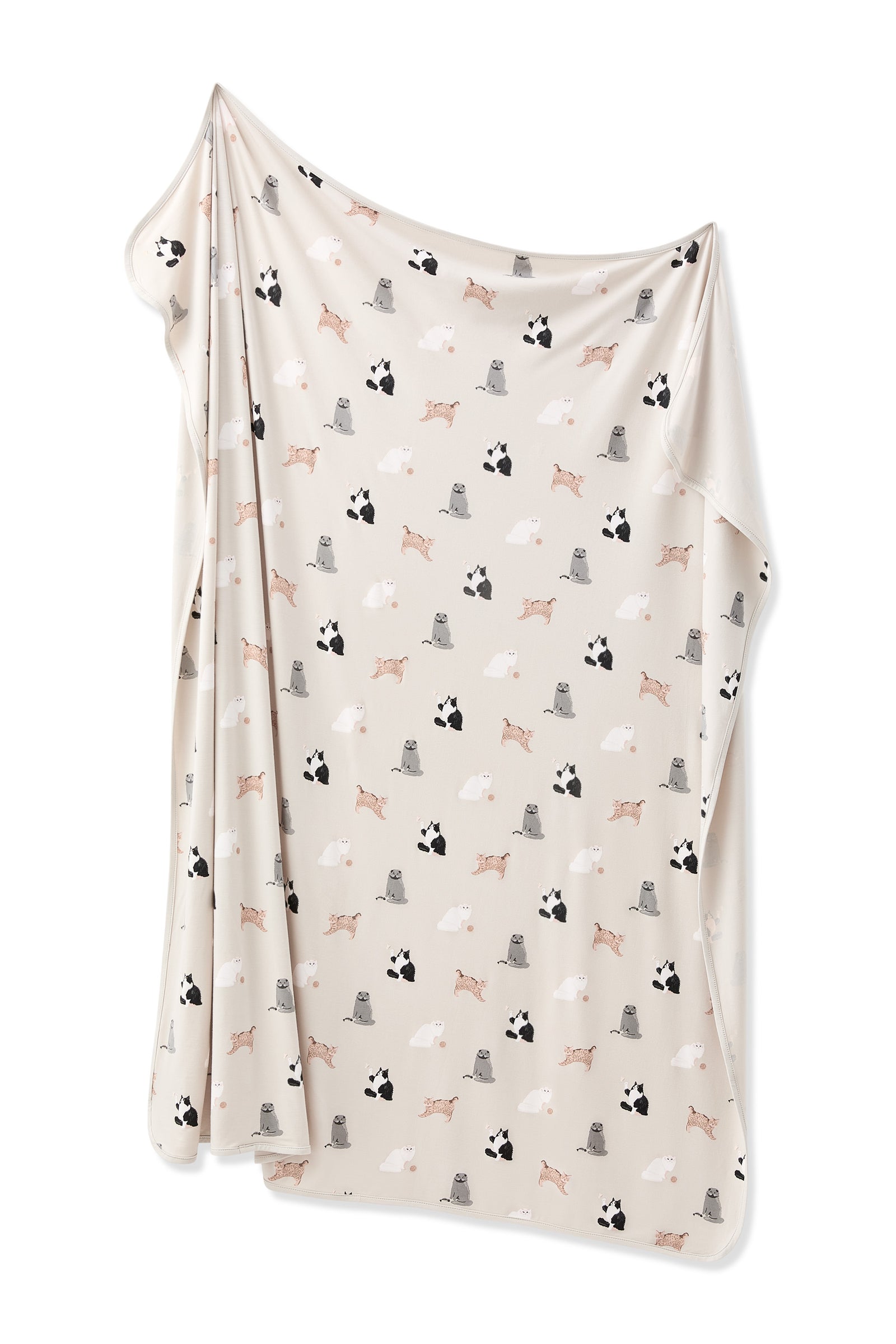 Swaddle Blanket in Fluffy Cat - Image 2