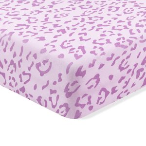 Twin Sheet in Thistle Leopard