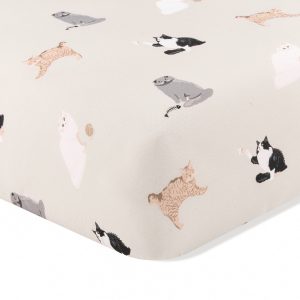 Twin Sheet in Fluffy Cat