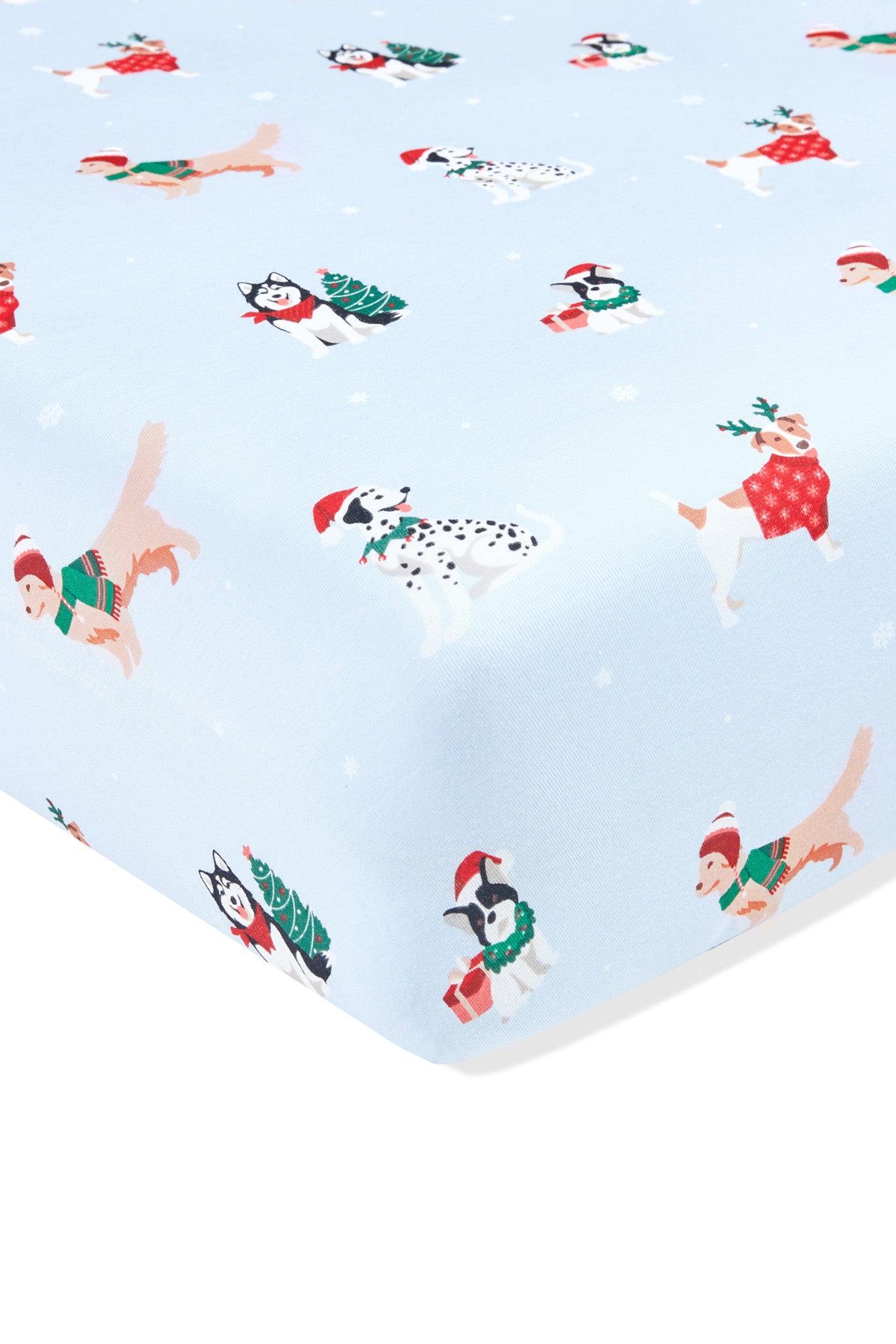 Twin Sheet in Holiday Pups