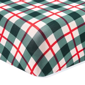 Twin Sheet in Holiday Plaid