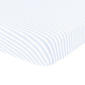 Twin Sheet in Small Mist Stripe