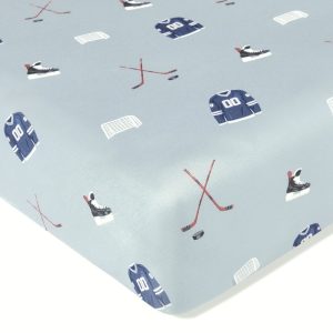 Twin Sheet in Vintage Hockey