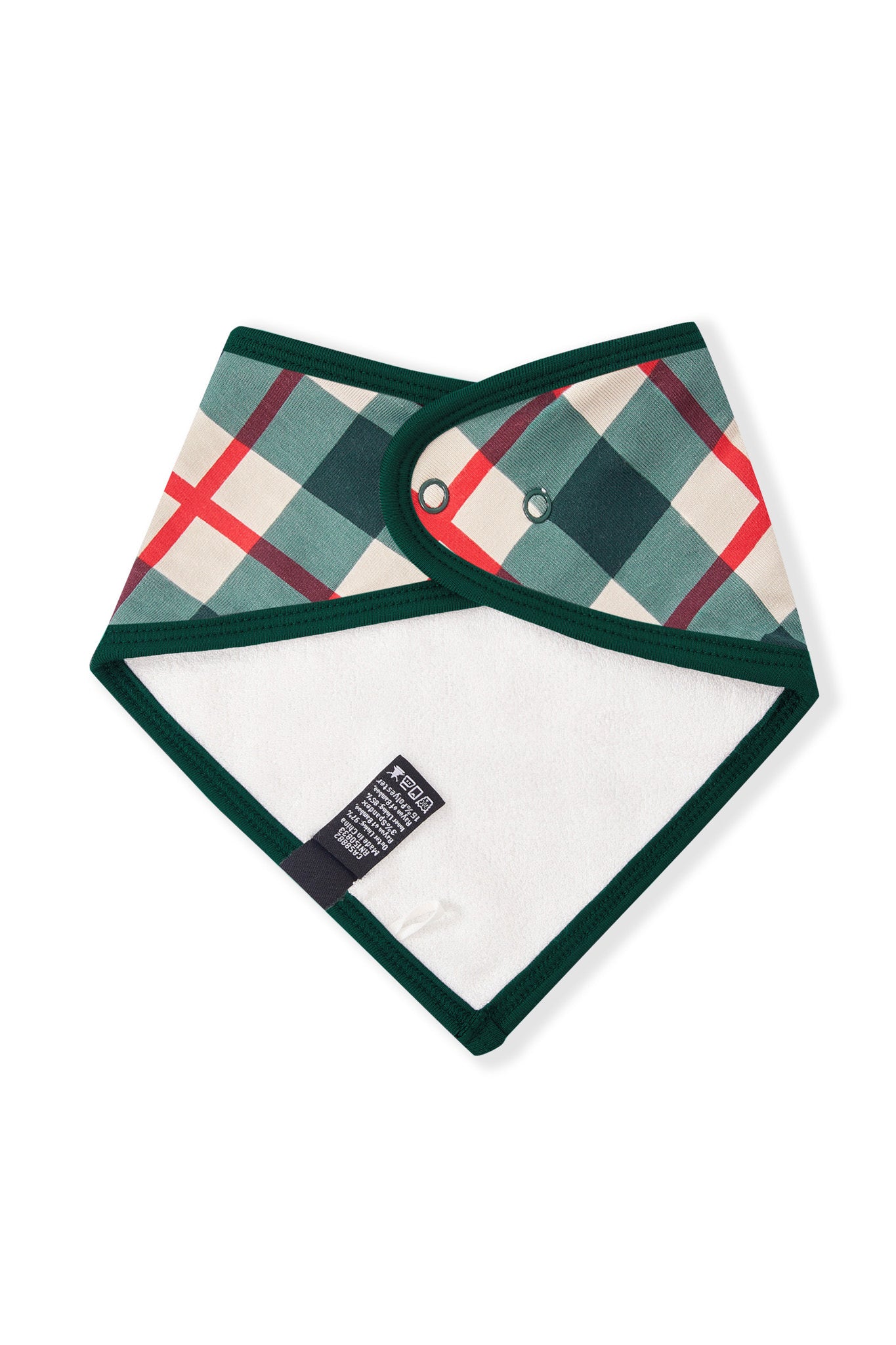 Bib in Holiday Plaid - Image 4