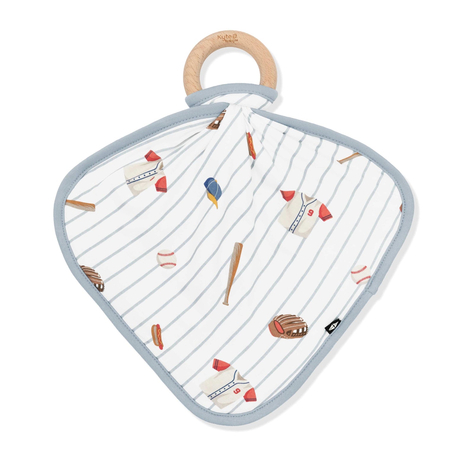 Lovey in Home Run with Removable Wooden Teething Ring - Image 2