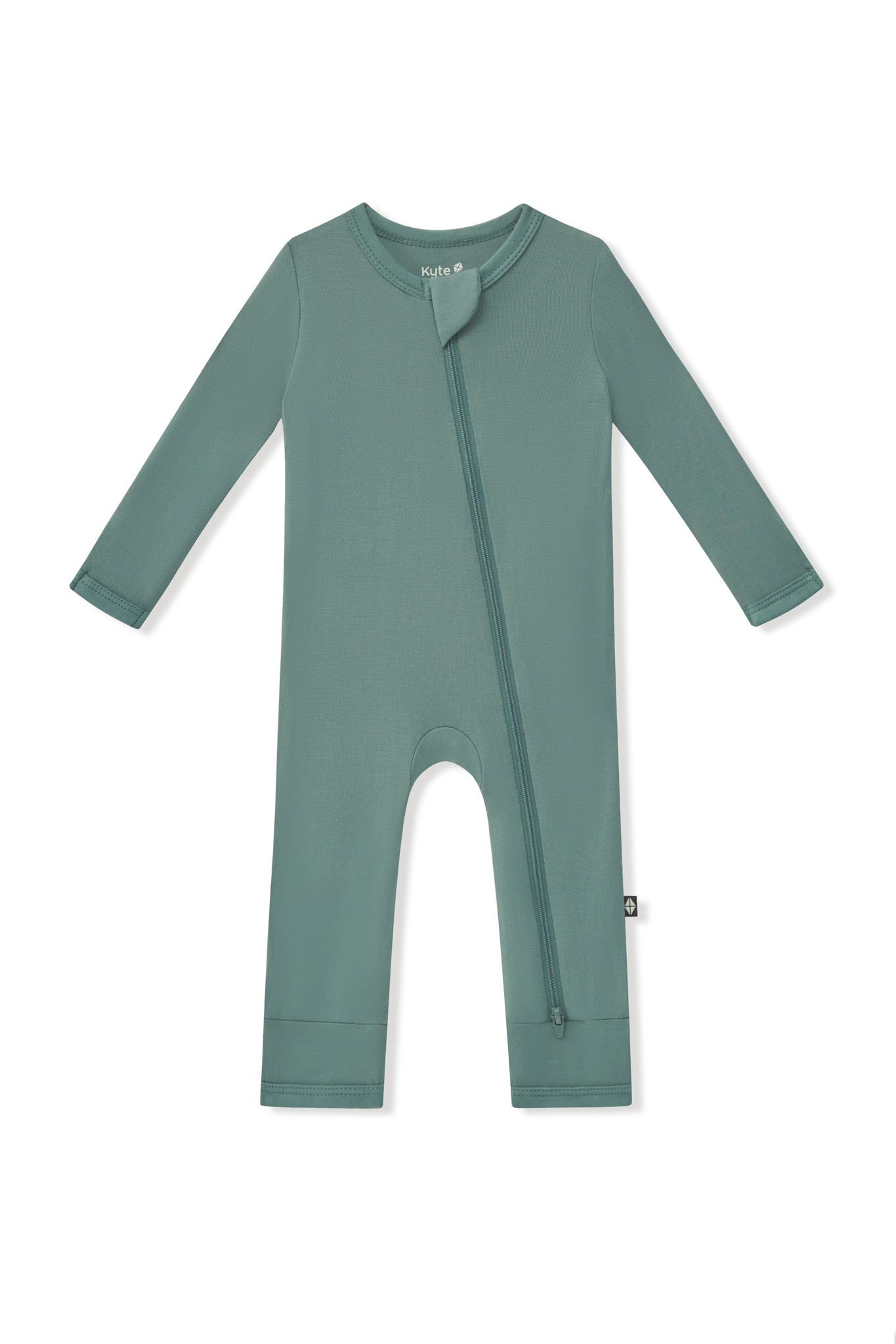 Zippered Romper in Pine - Image 2