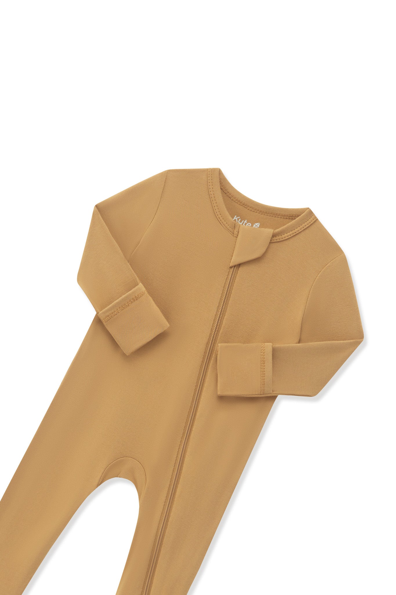 Zippered Romper in Ochre - Image 4