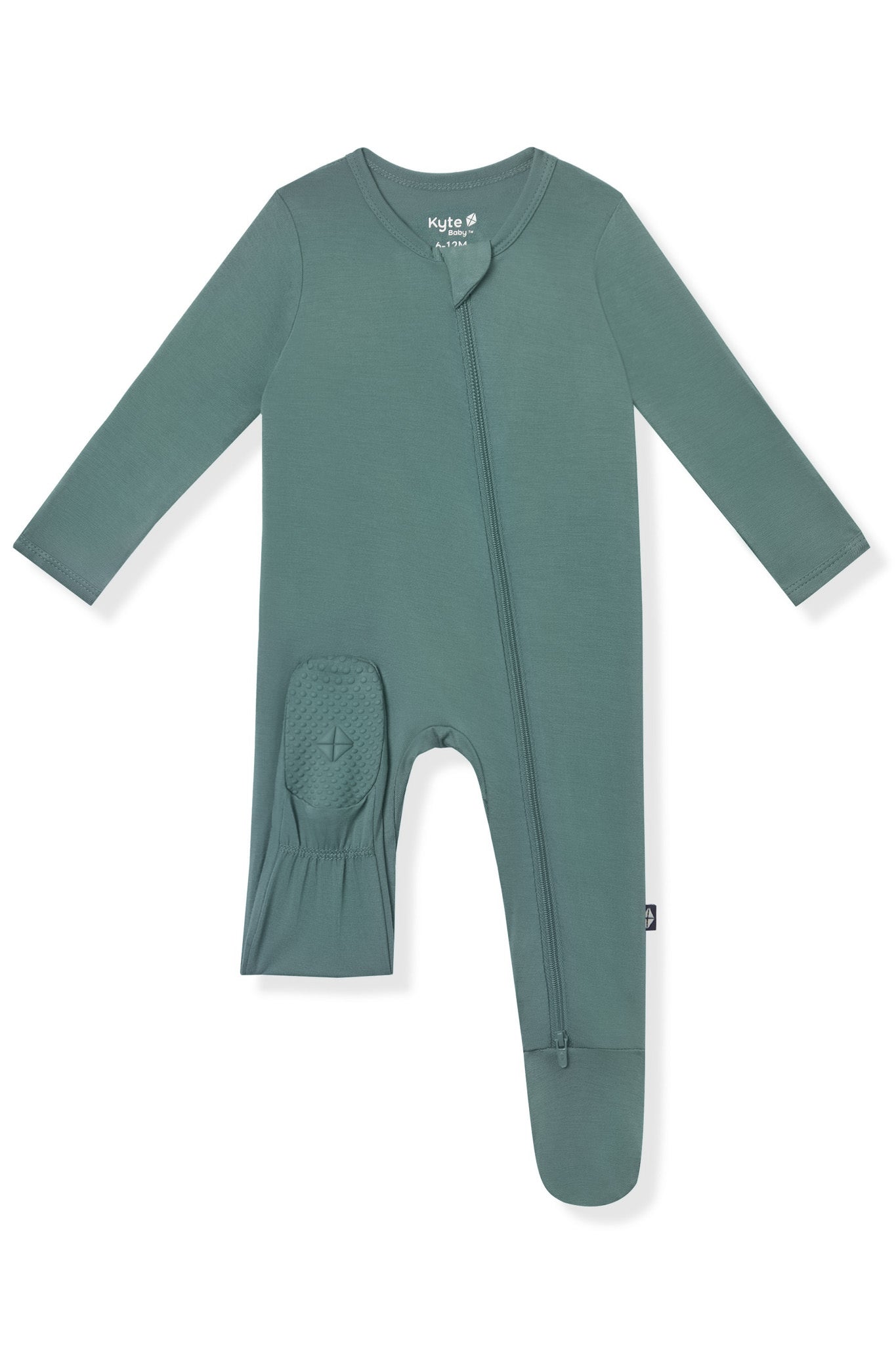 Zippered Footie in Pine - Image 5