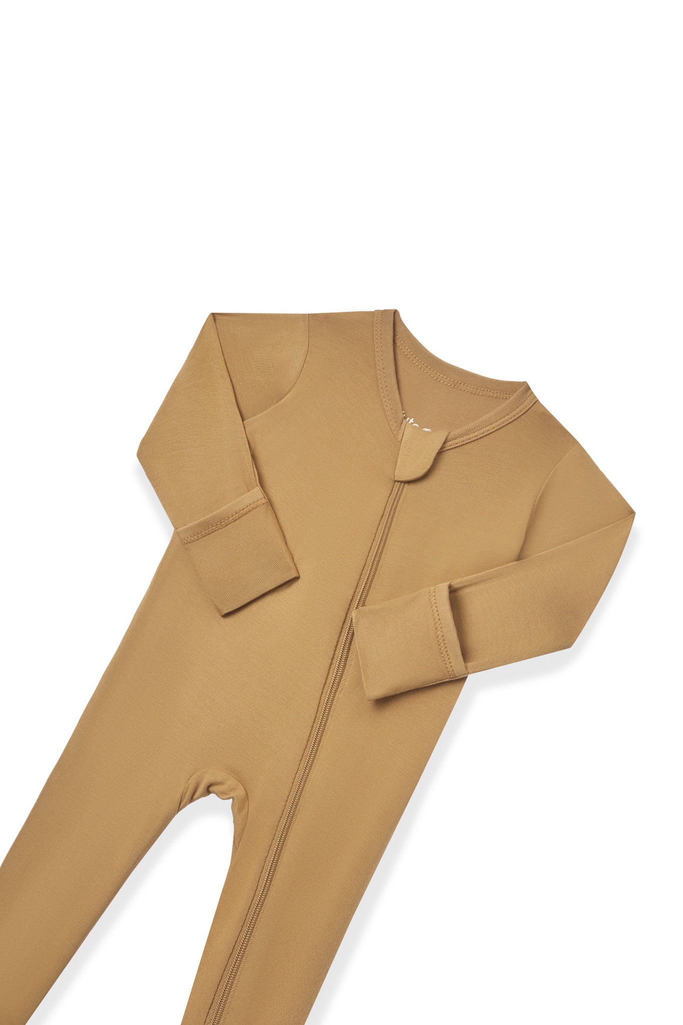 Zippered Footie in Ochre - Image 7