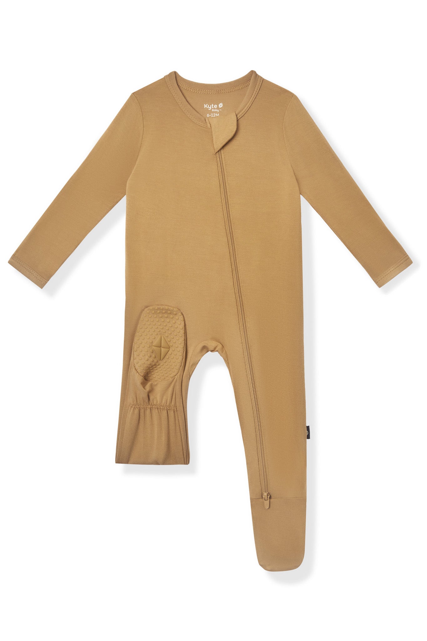 Zippered Footie in Ochre - Image 8