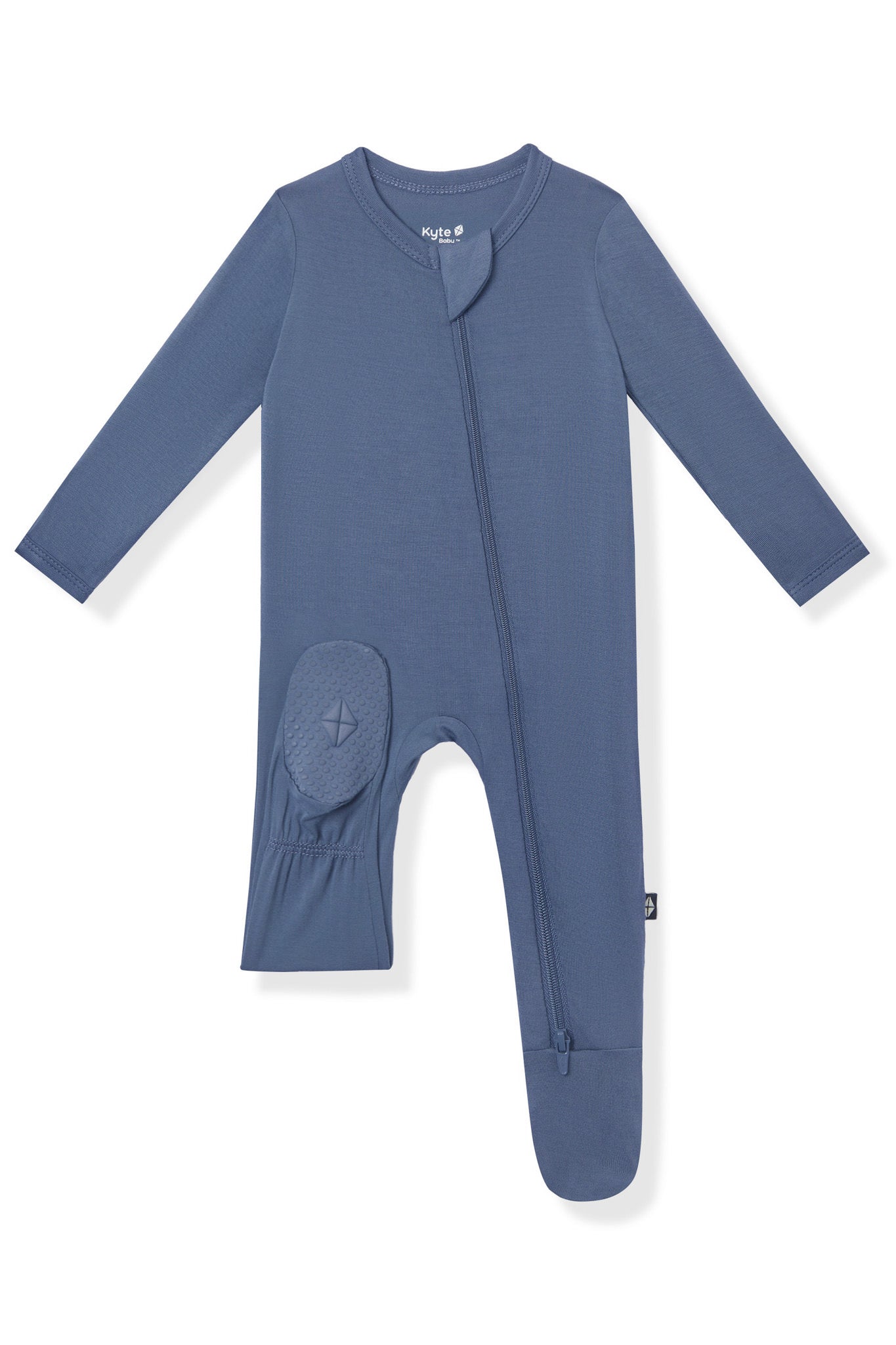 Zippered Footie in Oxford - Image 6