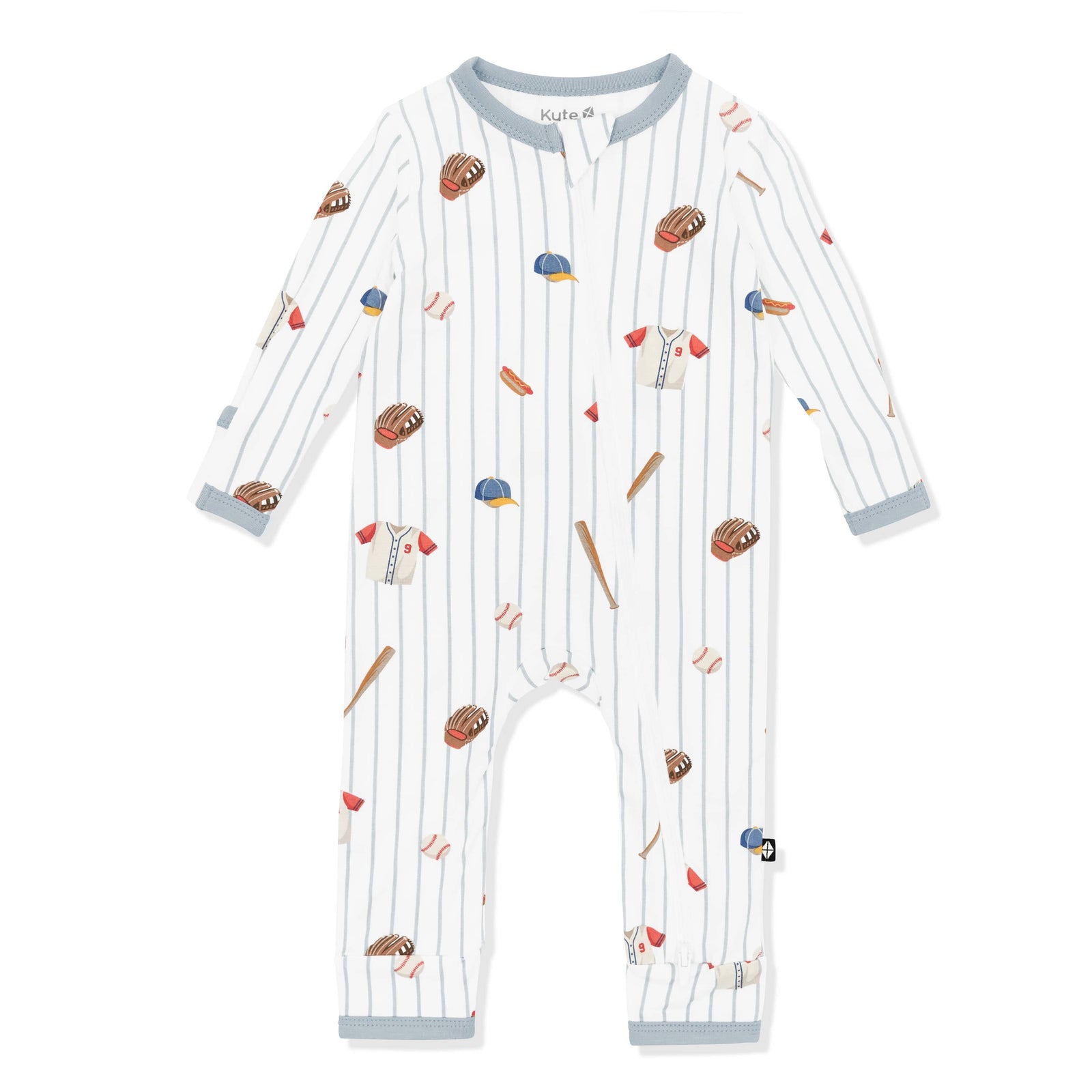 Zippered Romper in Home Run - Image 2