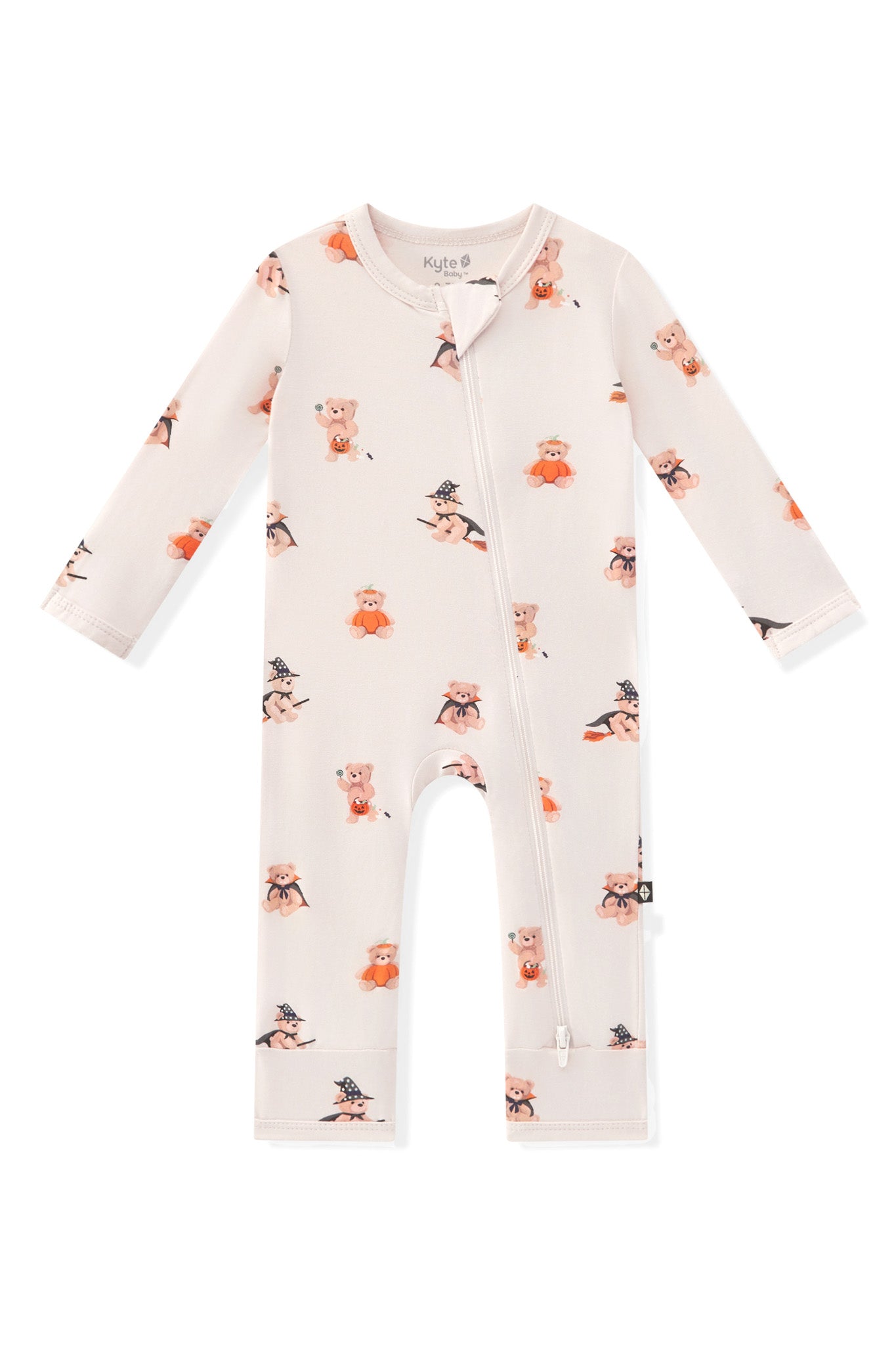 Zippered Romper in Halloween Teddy - Image 2