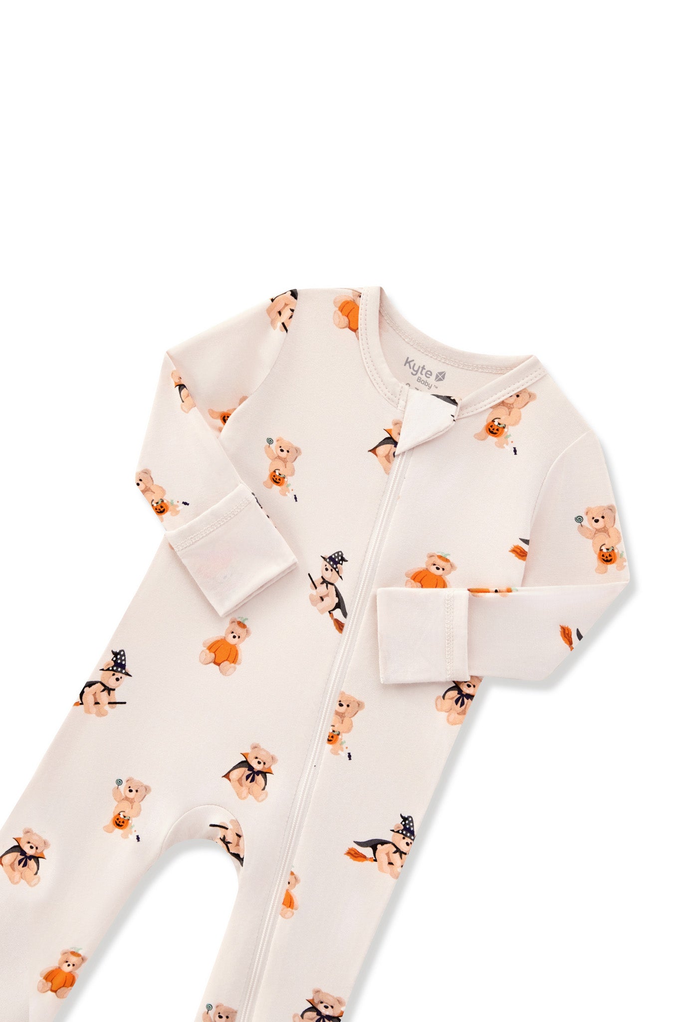 Zippered Romper in Halloween Teddy - Image 5