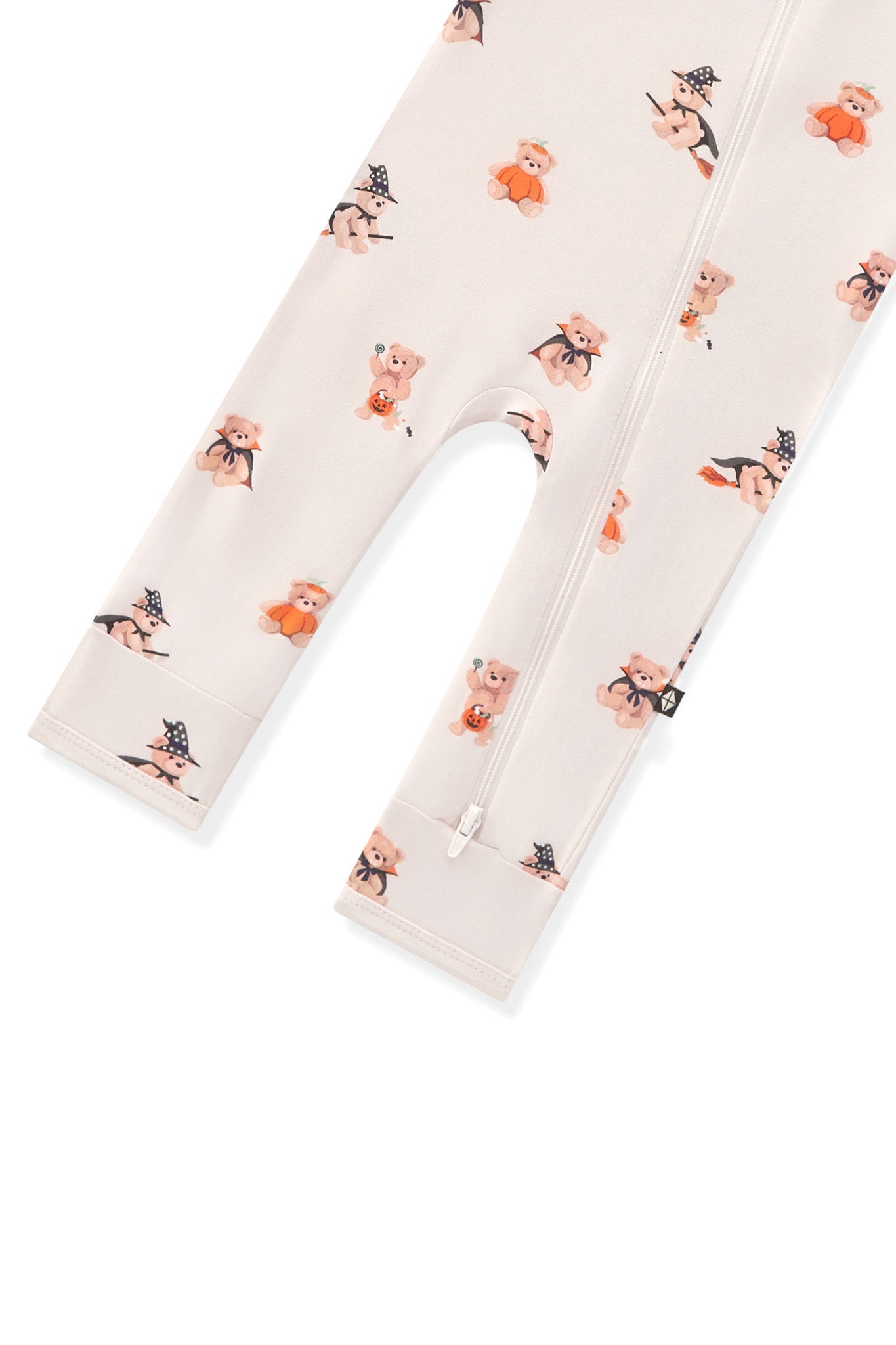 Zippered Romper in Halloween Teddy - Image 6