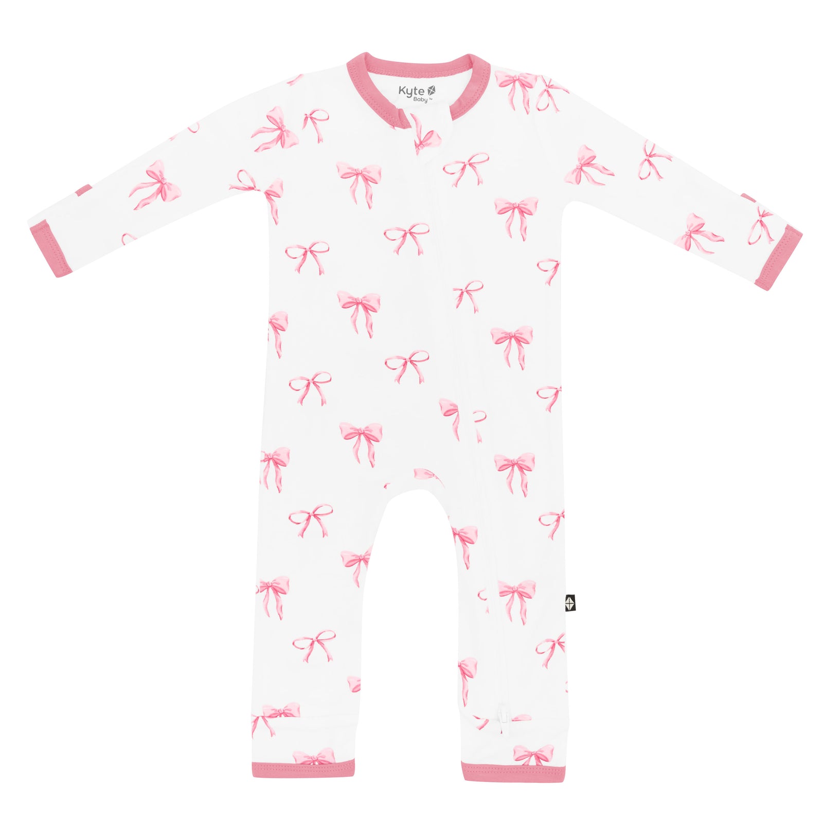 Zippered Romper in Bow - Image 2