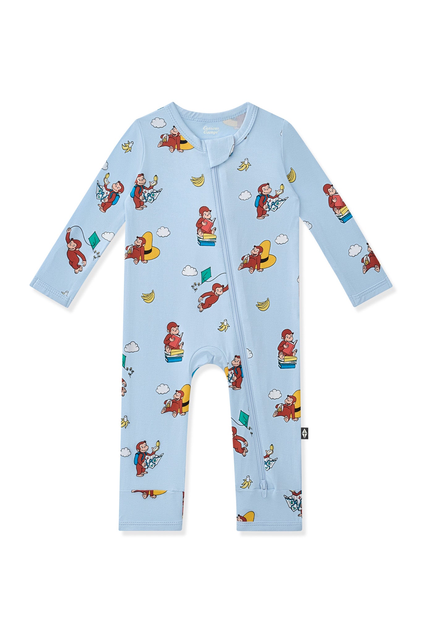 Zippered Romper in Curious George - Image 2