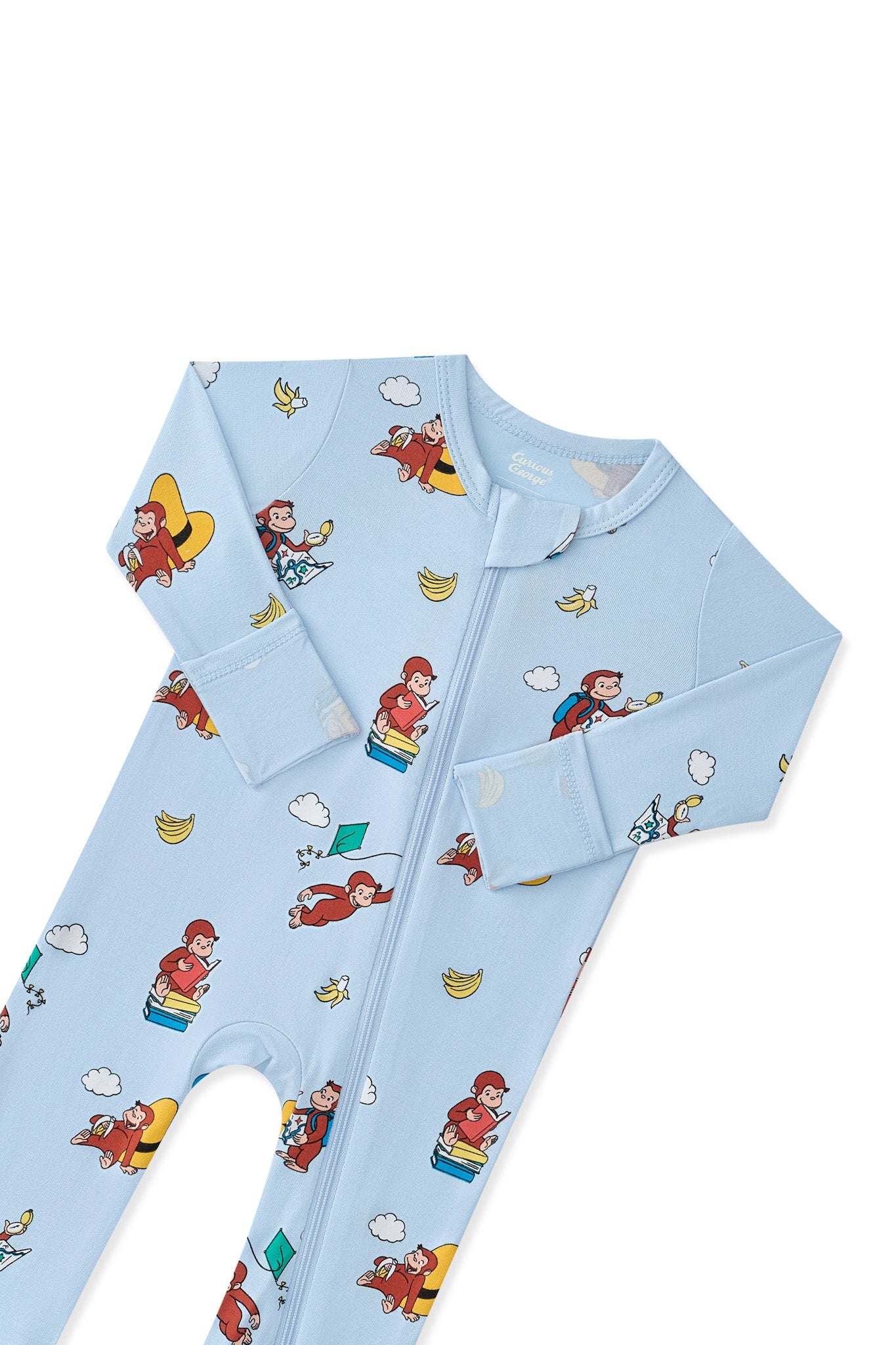 Zippered Romper in Curious George - Image 5