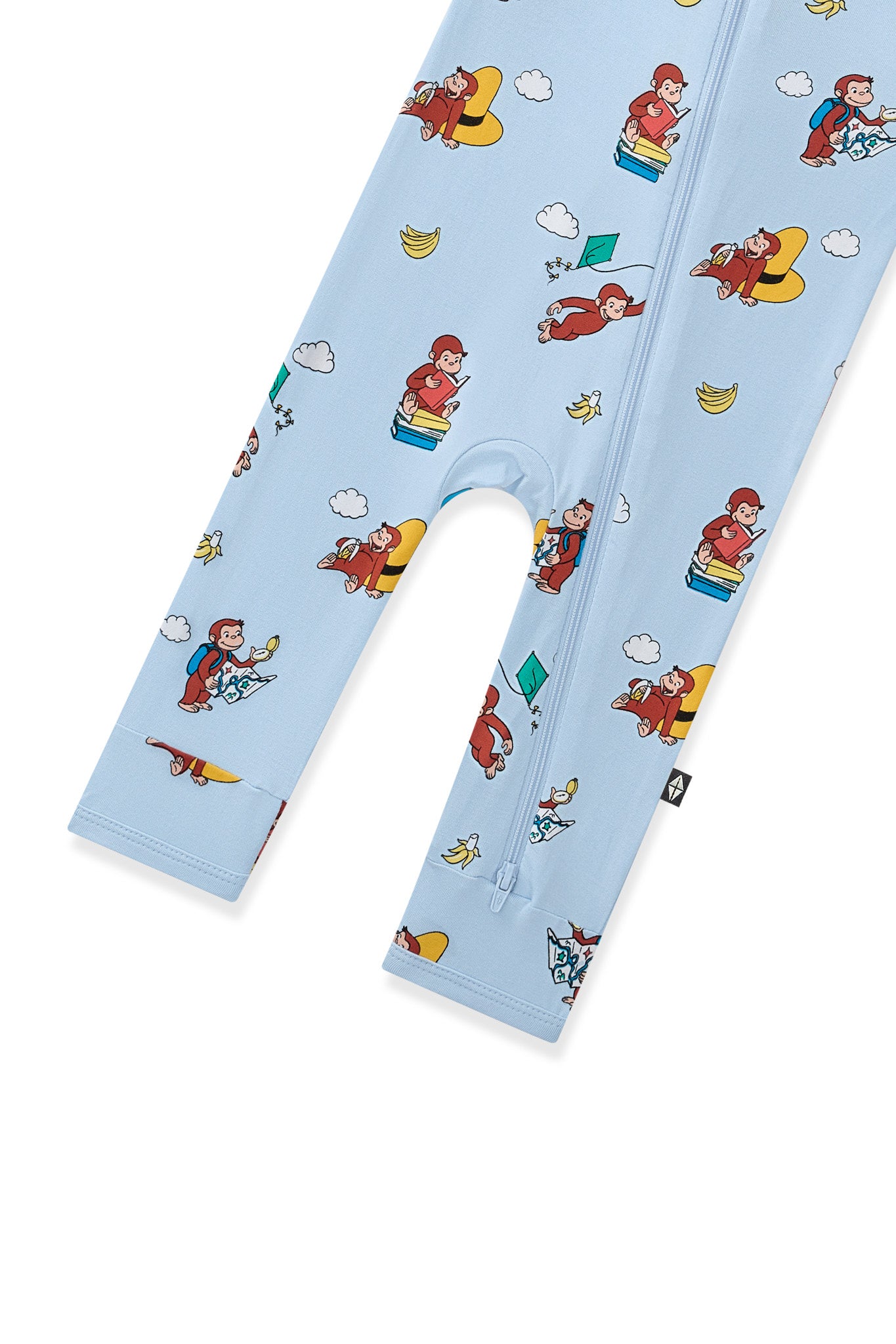 Zippered Romper in Curious George - Image 6