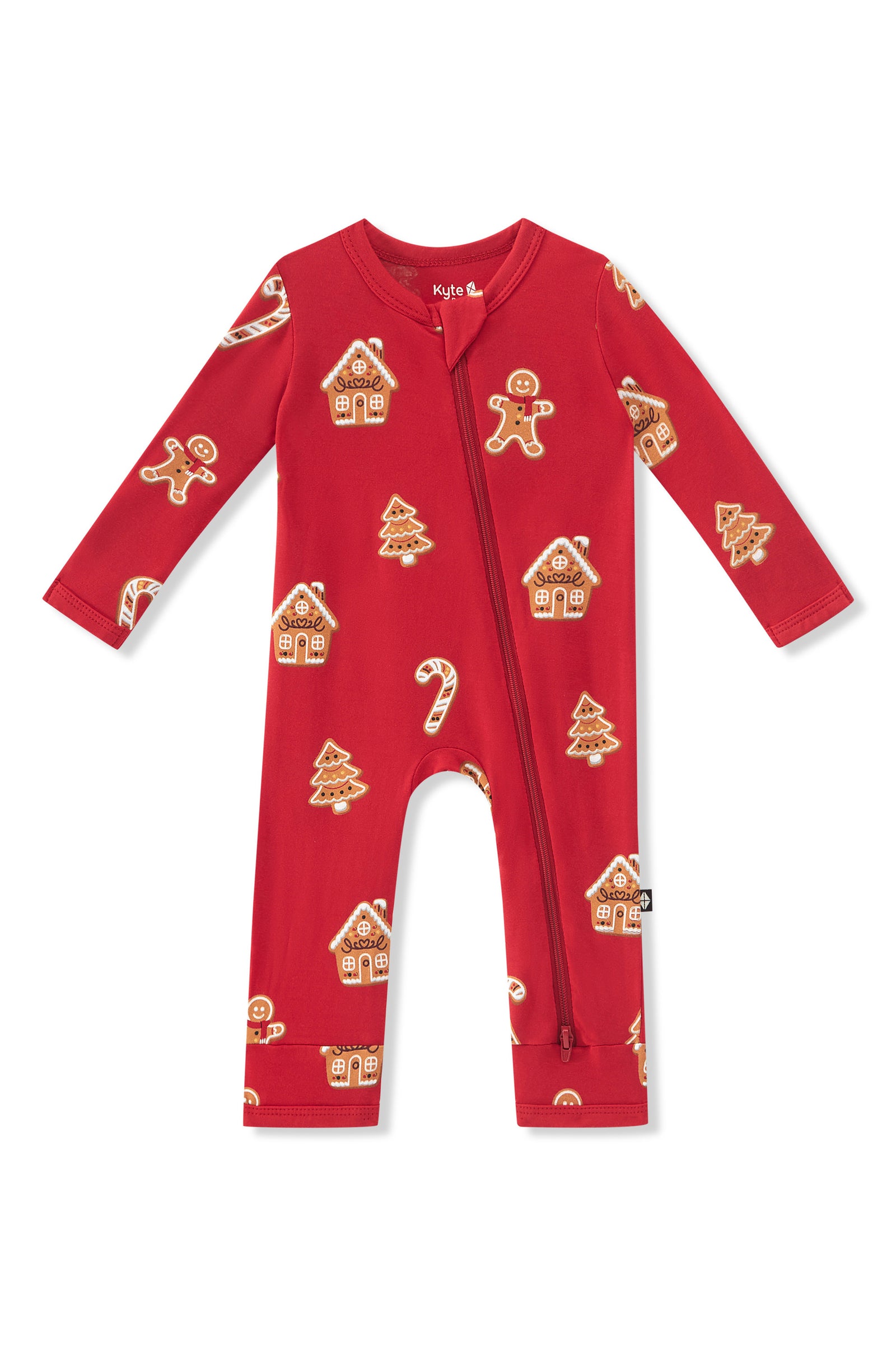 Zippered Romper in Gingerbread - Image 2