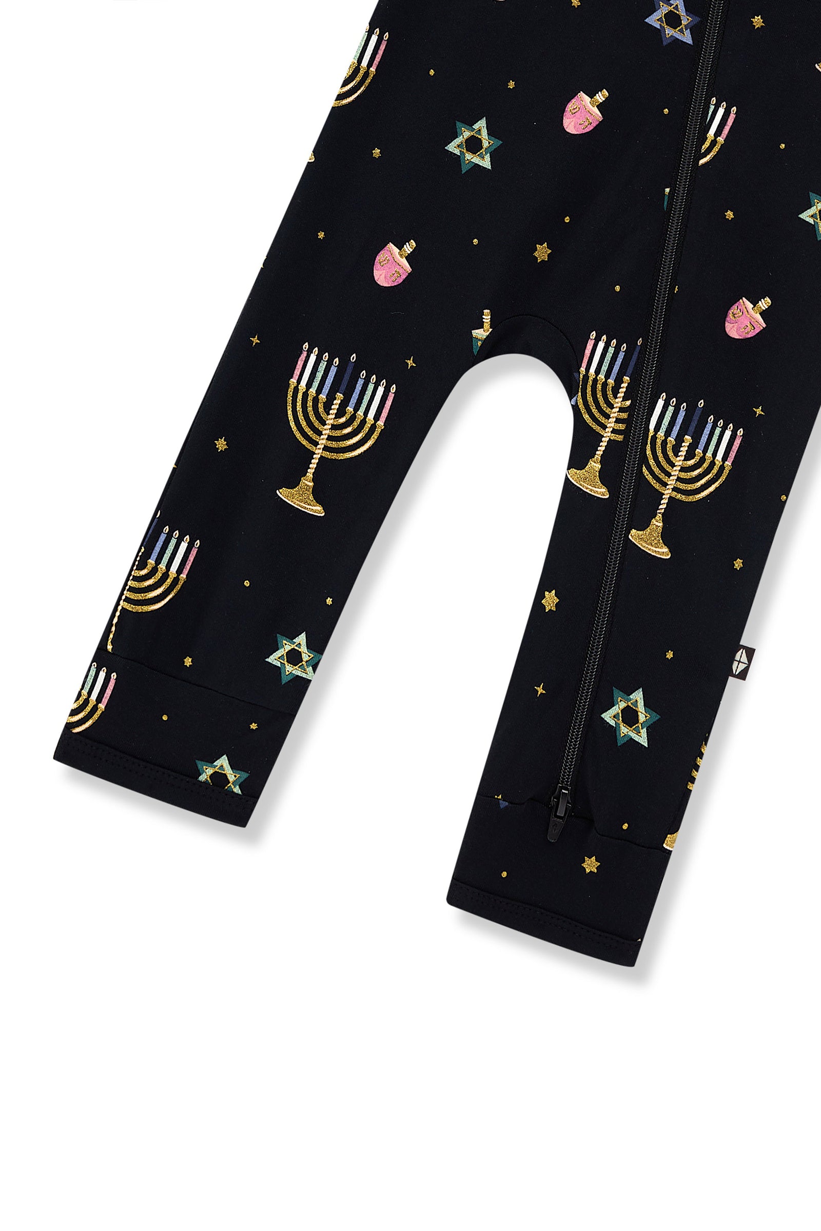 Zippered Romper in Hanukkah Nights - Image 4