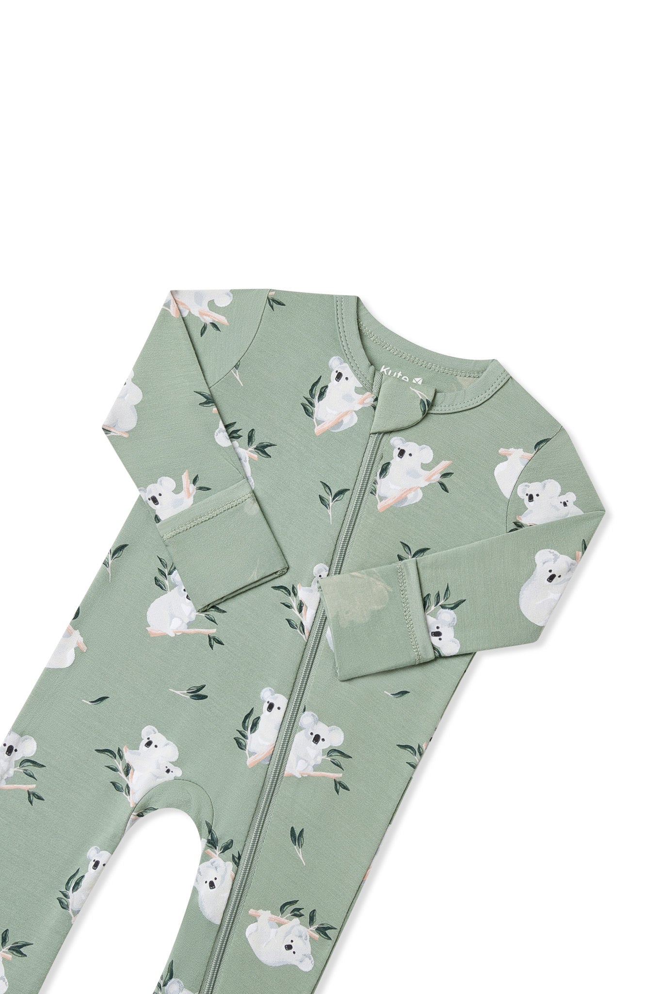 Zippered Romper in Koala - Image 3