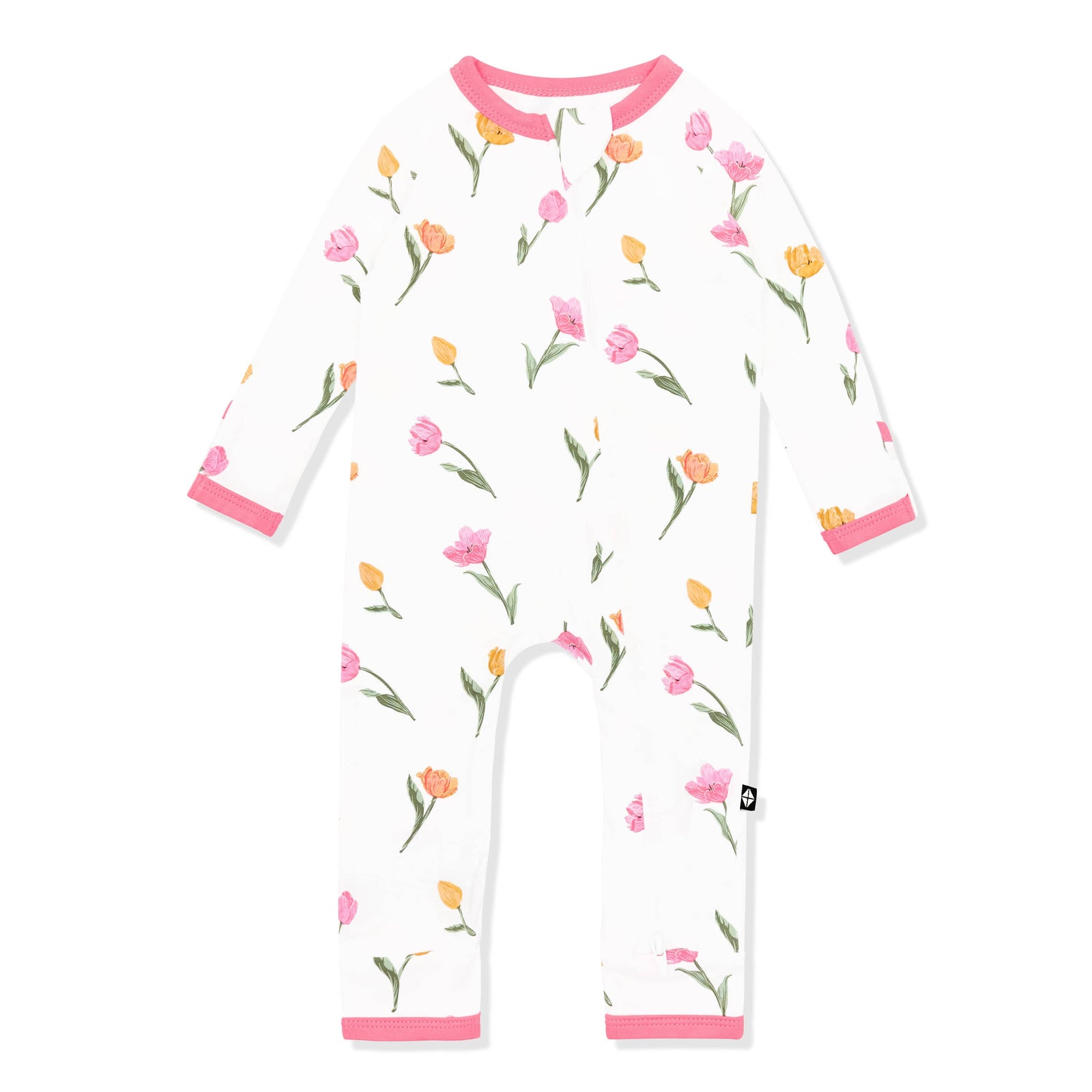 Zippered Romper in Tulip - Image 2