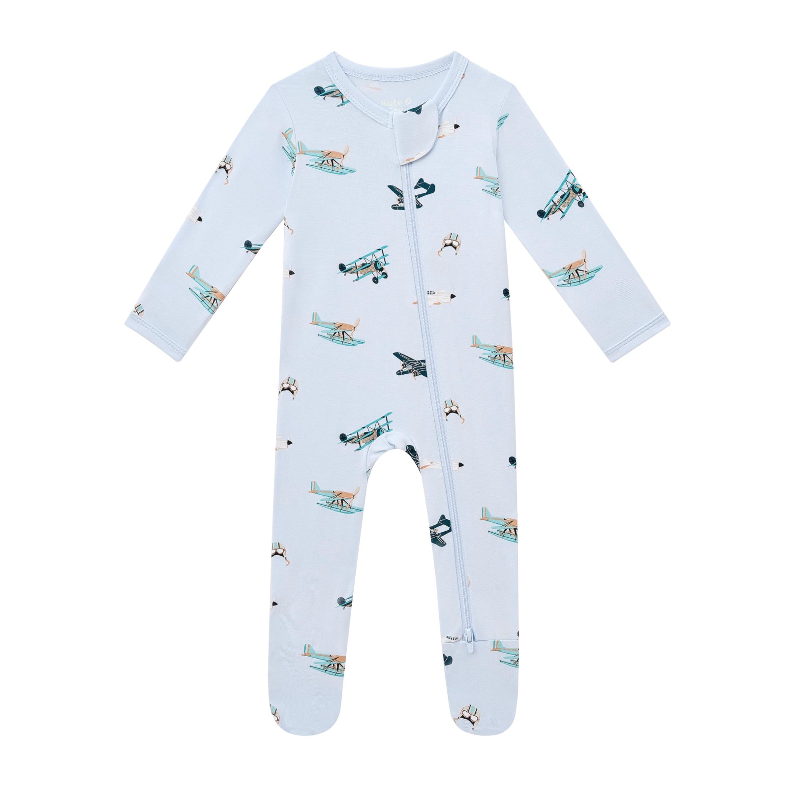 Zippered Footie in Take Off - Image 2
