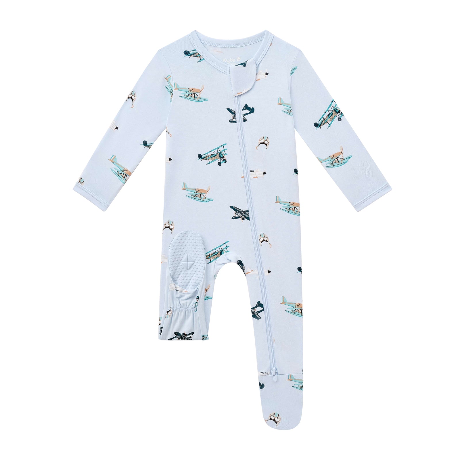 Zippered Footie in Take Off - Image 6