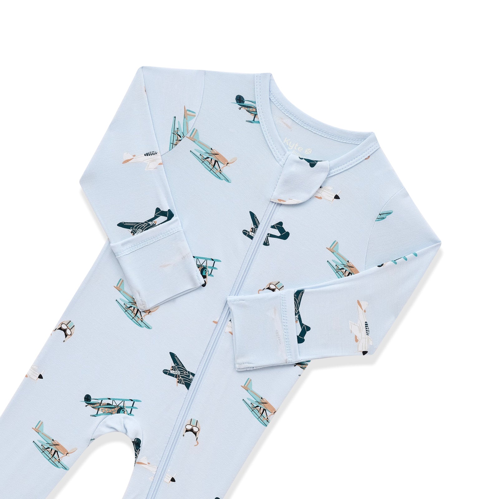Zippered Footie in Take Off - Image 5