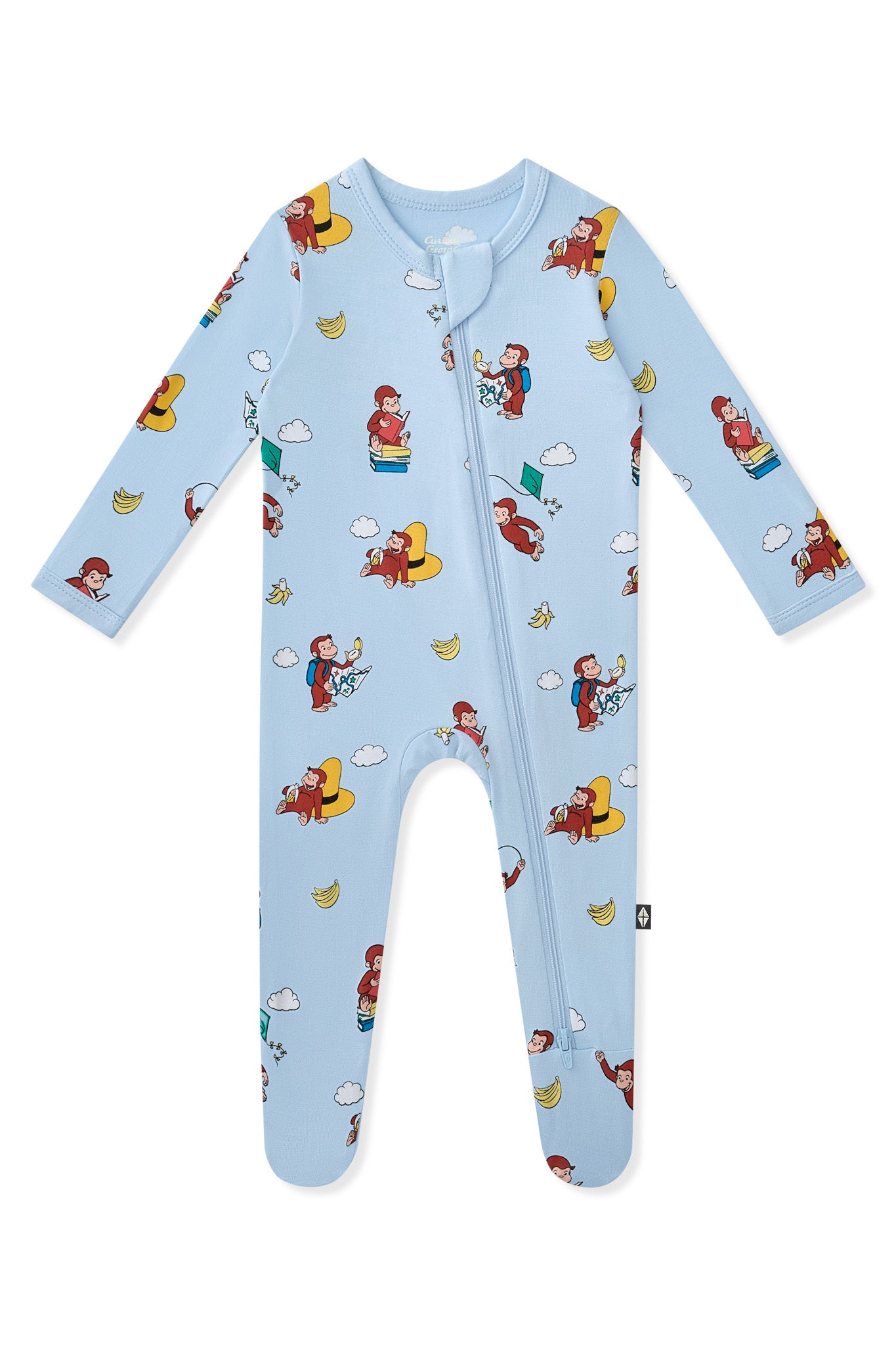 Zippered Footie in Curious George - Image 2