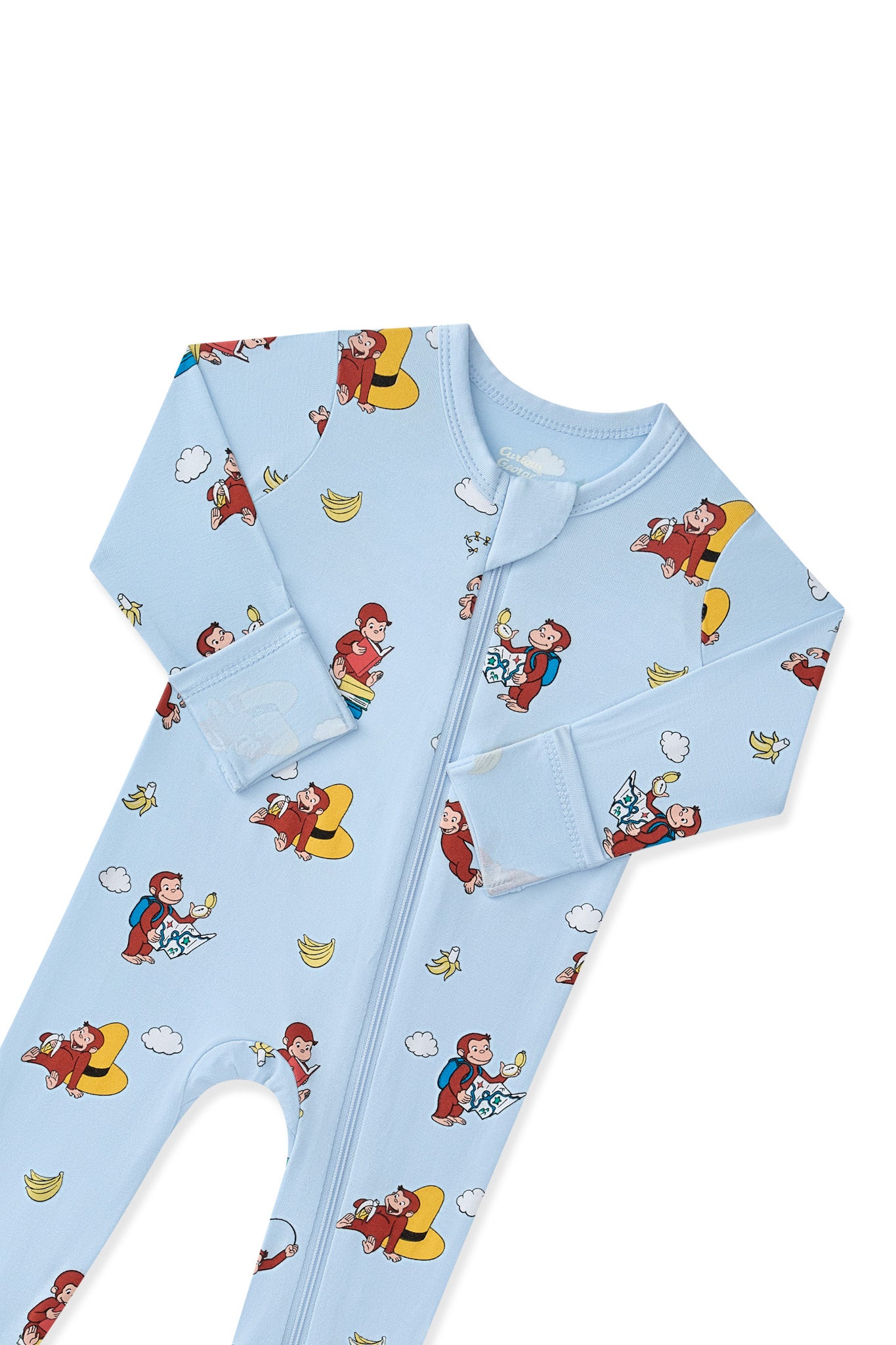 Zippered Footie in Curious George - Image 6