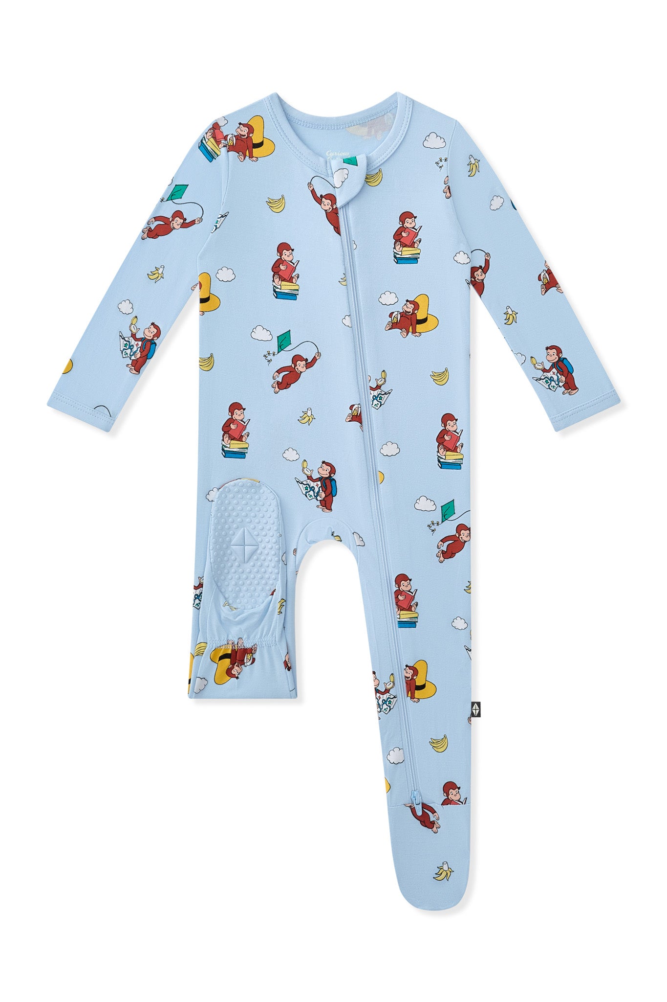 Zippered Footie in Curious George - Image 7