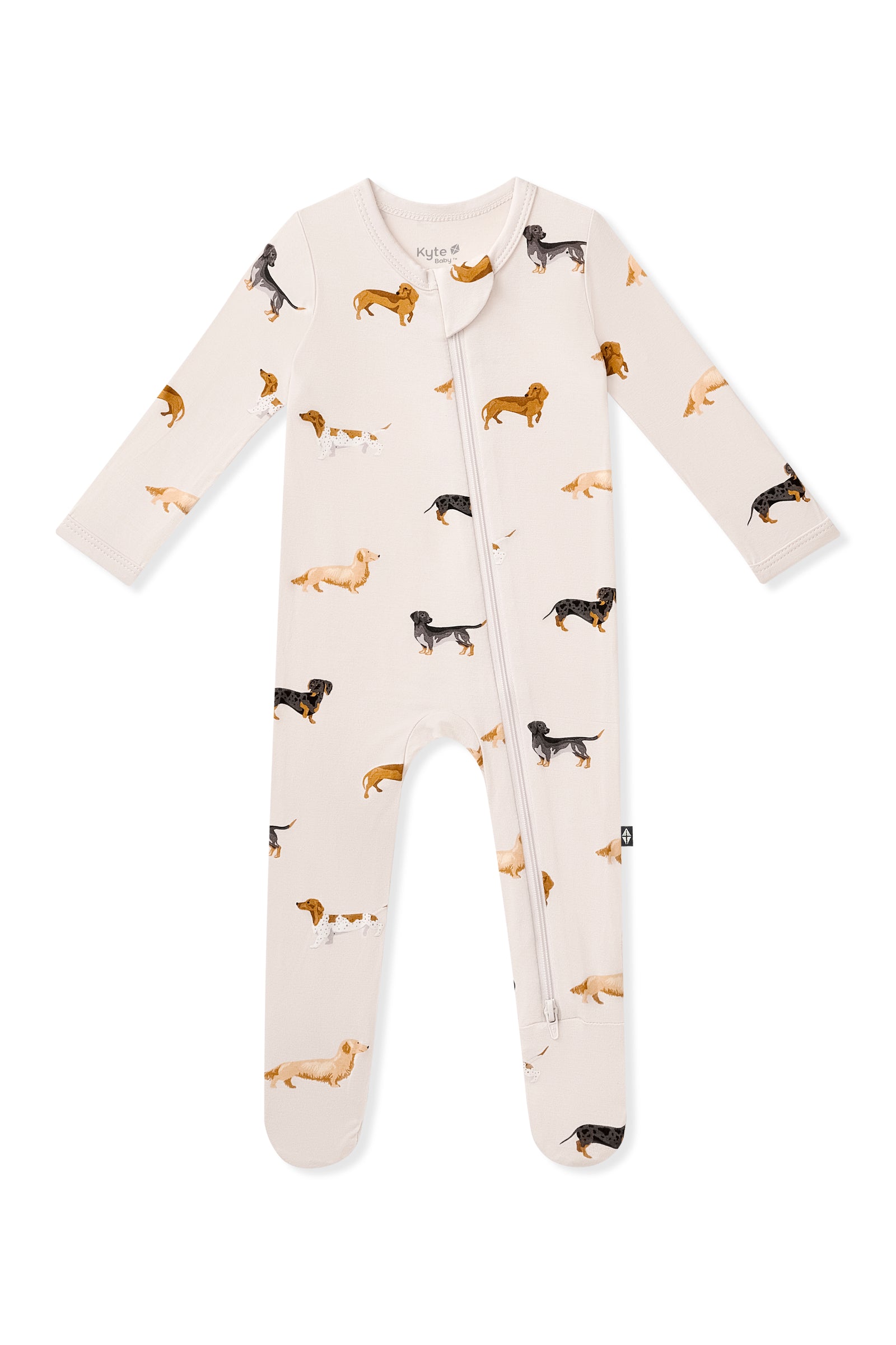 Zippered Footie in Dachshund - Image 2