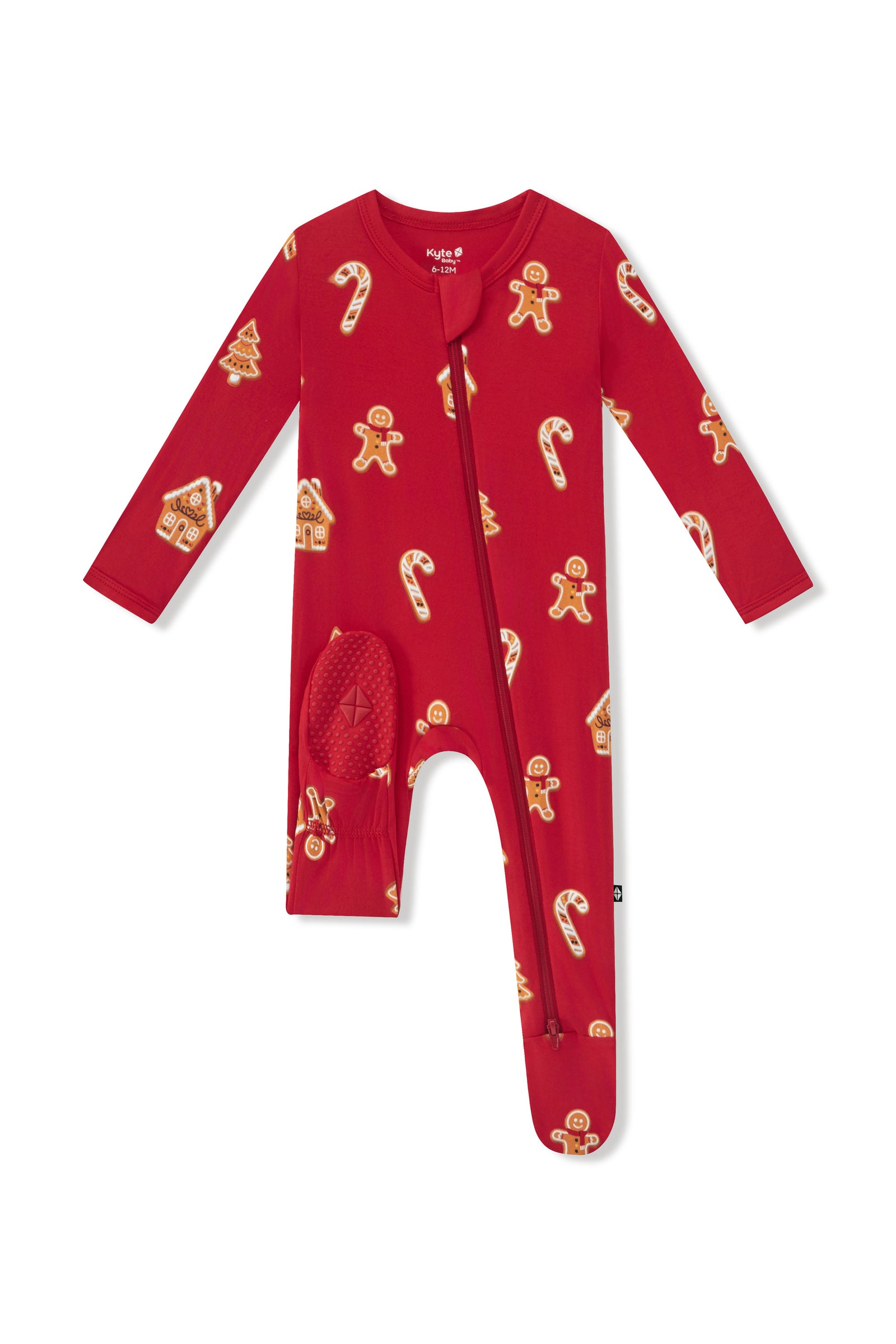 Zippered Footie in Gingerbread - Image 7