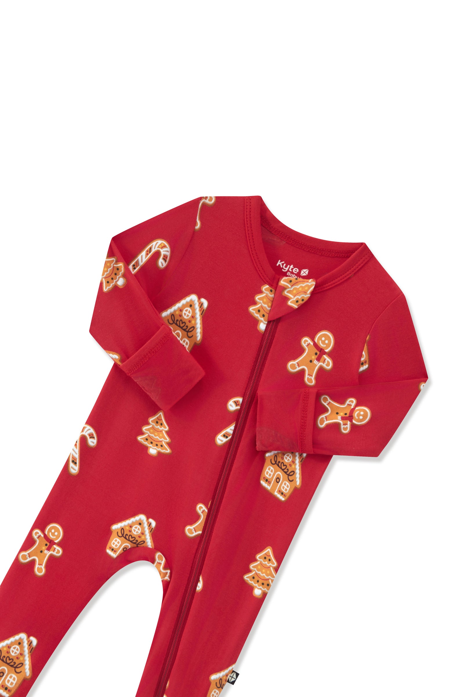 Zippered Footie in Gingerbread - Image 6