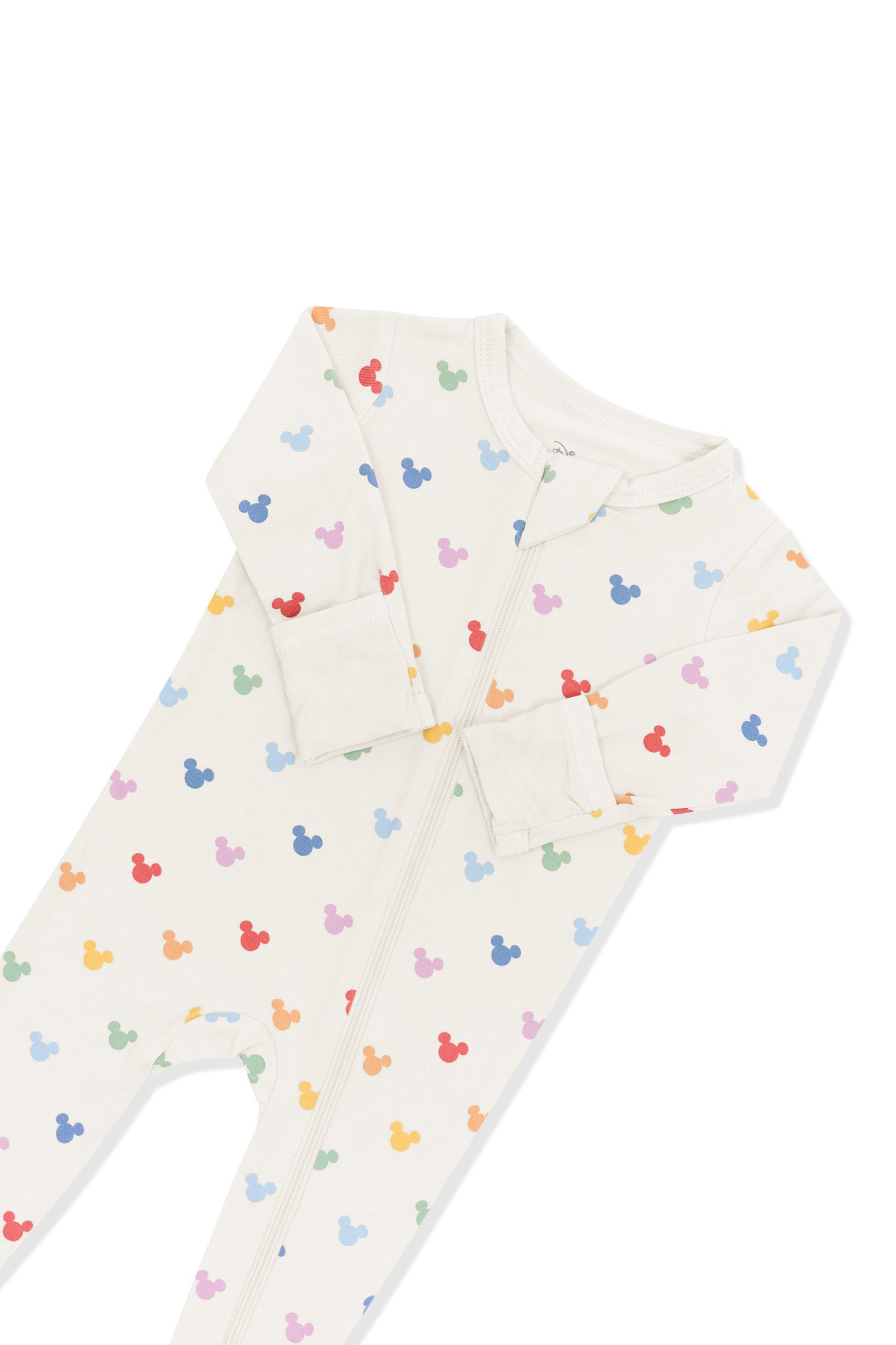 Zippered Footie in Pastel Mickey Mouse - Image 5