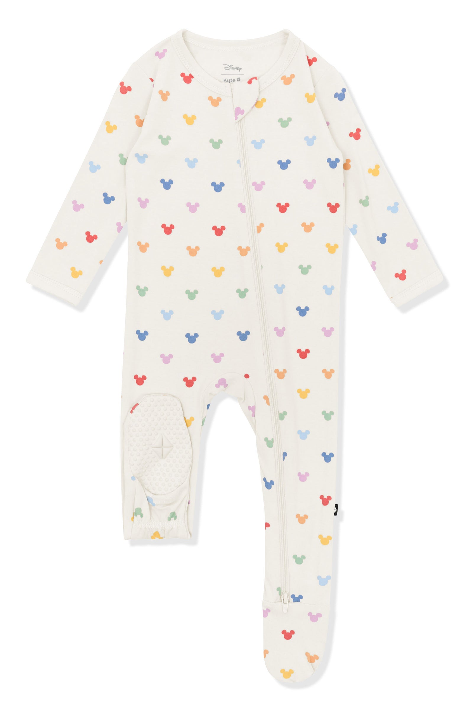 Zippered Footie in Pastel Mickey Mouse - Image 6