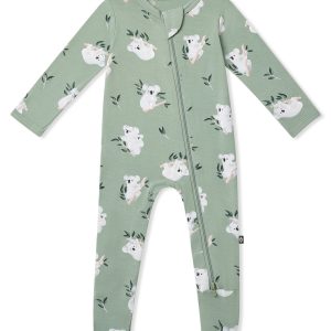Zippered Footie in Koala