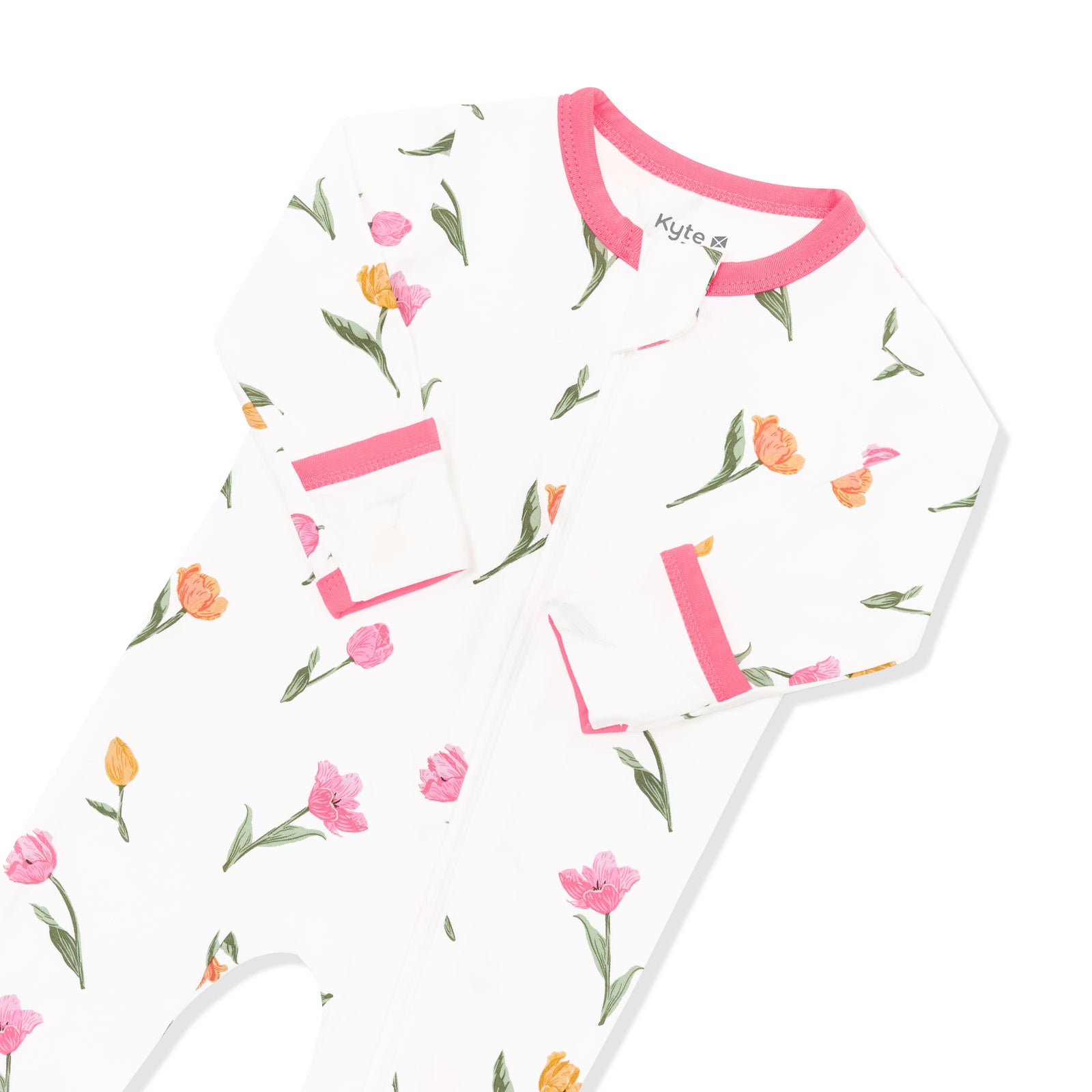 Zippered Footie in Tulip - Image 8