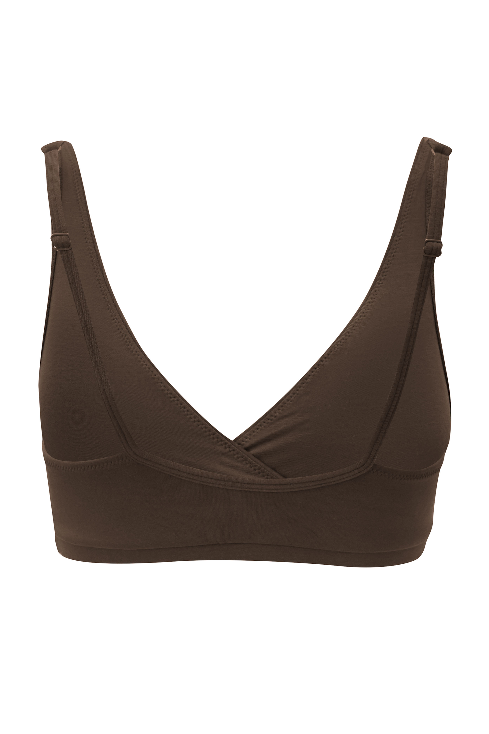 Women's Cross Front Bralette in Toffee - Image 4