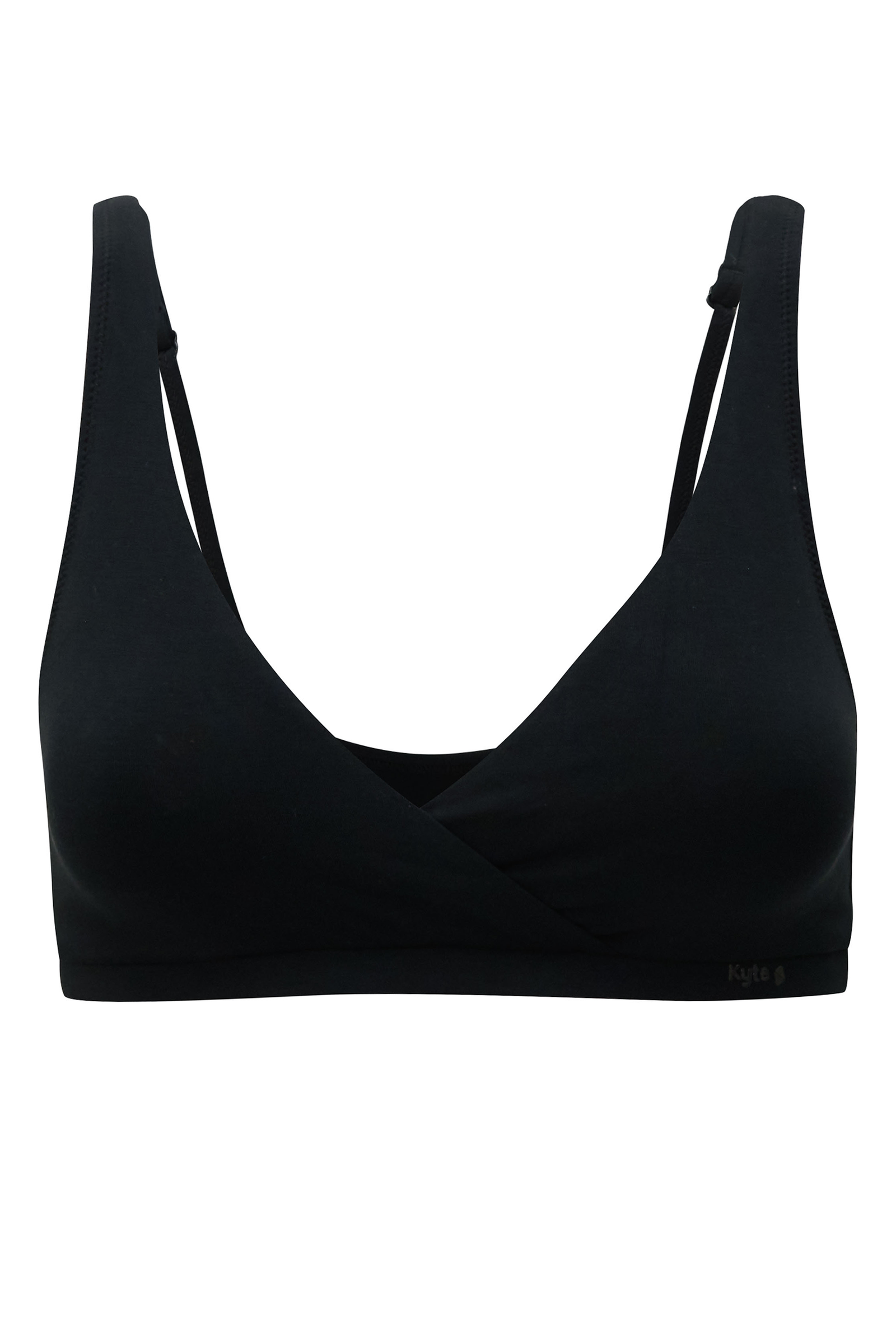 Women's Cross Front Bralette in Midnight - Image 8