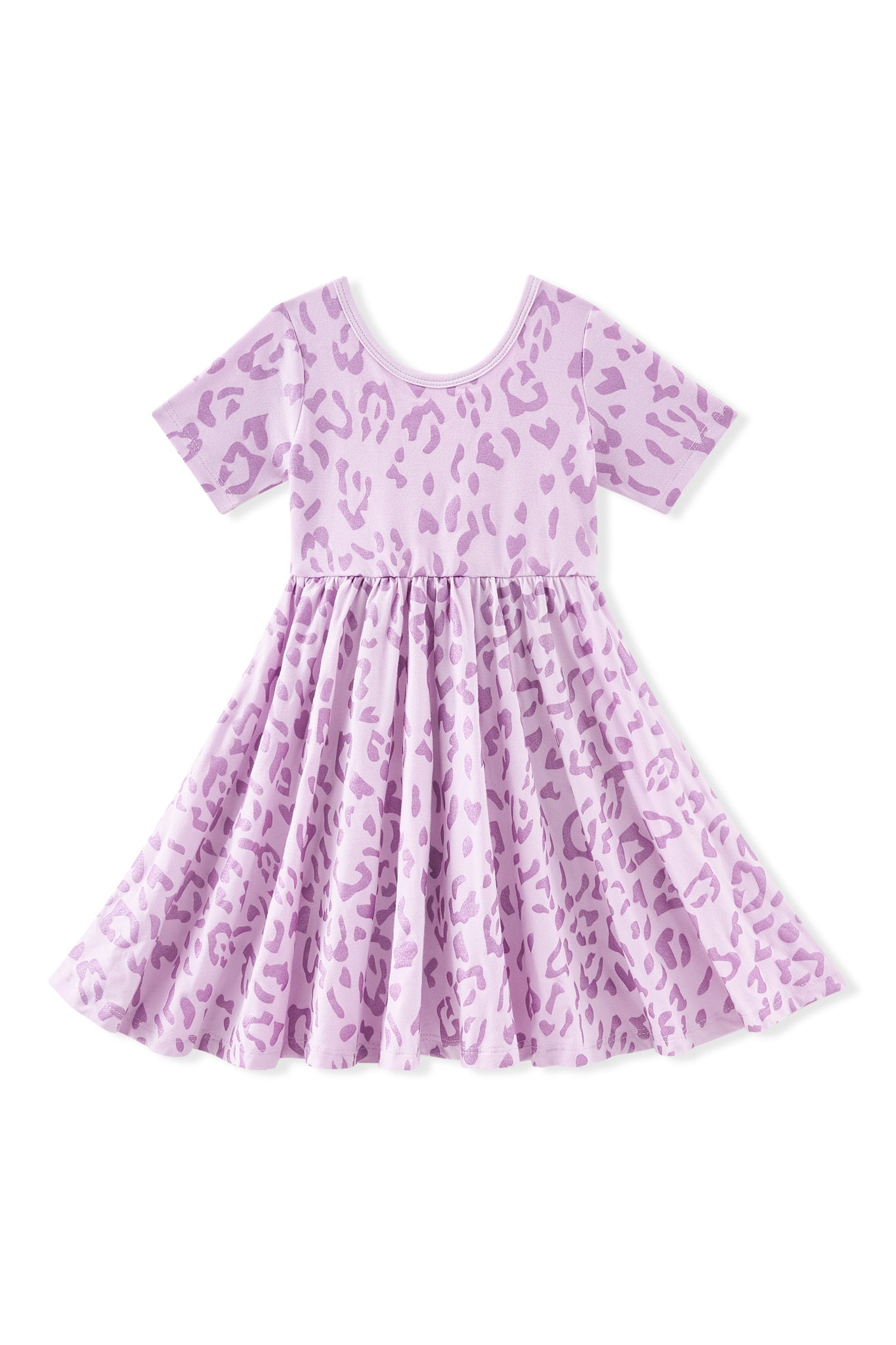 Twirl Dress in Thistle Leopard - Image 2
