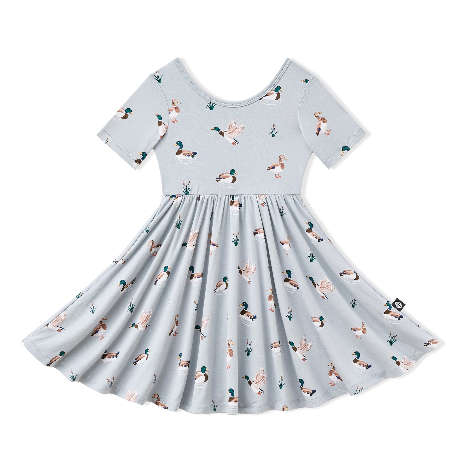 Twirl Dress in Mallard Duck - Image 2