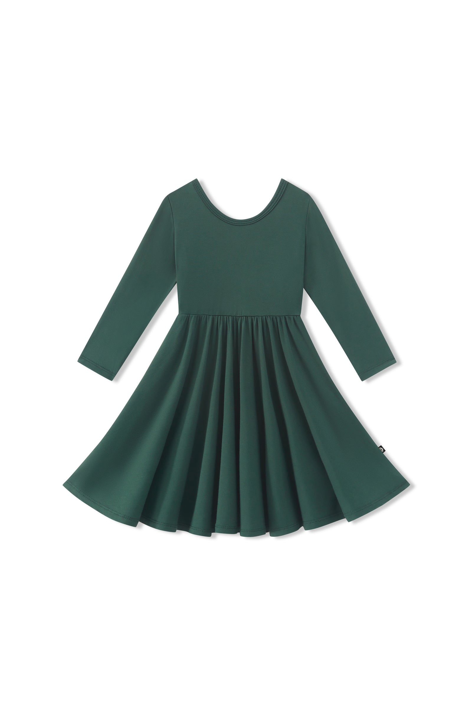 Long Sleeve Twirl Dress in Cypress - Image 2